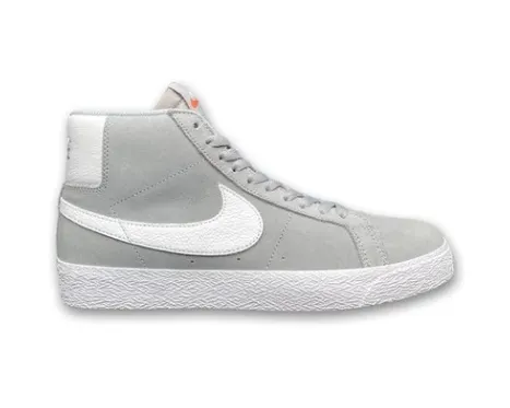 Long Step Nike SB Zoom Blazer Mid ISO Shoe - Wolf Grey/White