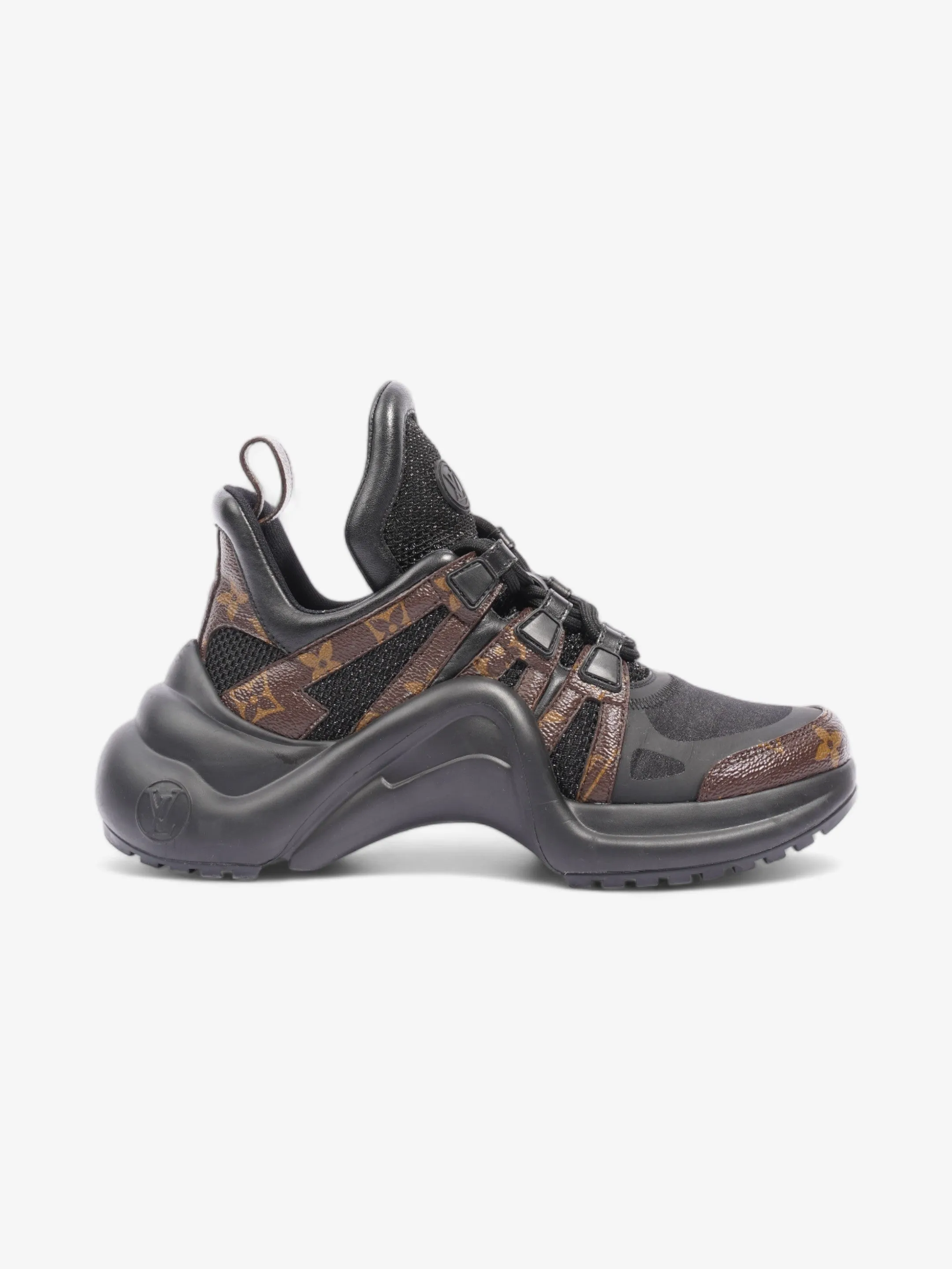 Louis Vuitton Archlight Sneakers Black / Brown Monogram Mesh EU 36.5 UK 3.5 Motion Ready Sole