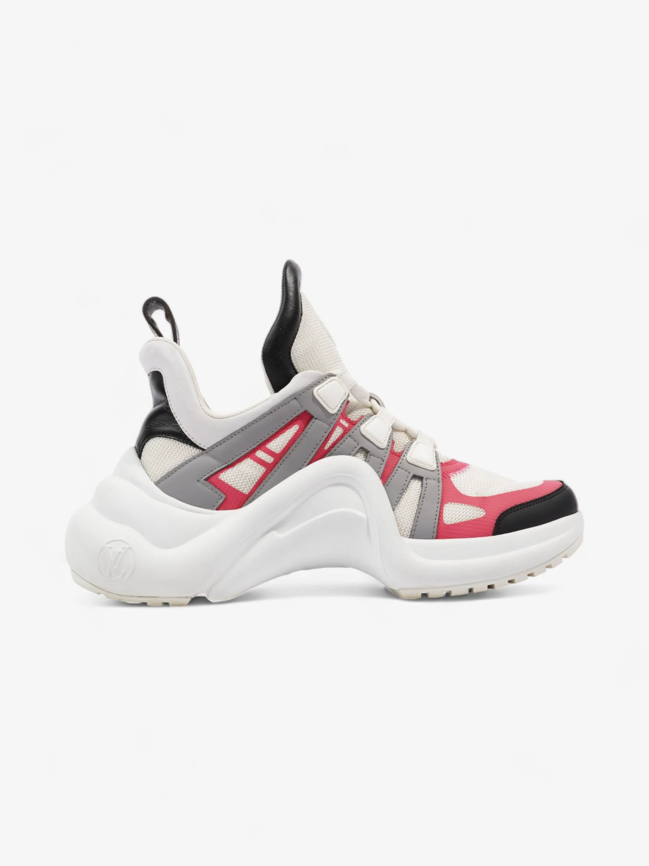 Louis Vuitton Archlight Sneakers White / Pink / Grey Mesh EU 38 UK 5 Road Tested