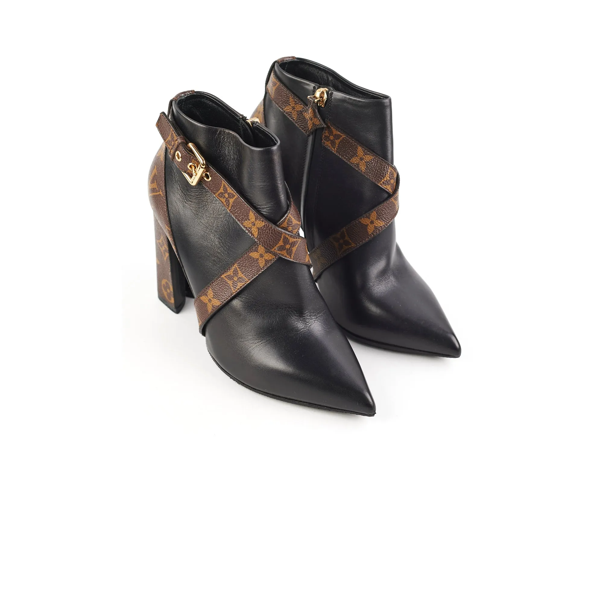 Louis Vuitton Boots Monogram Size 37 Heel Support
