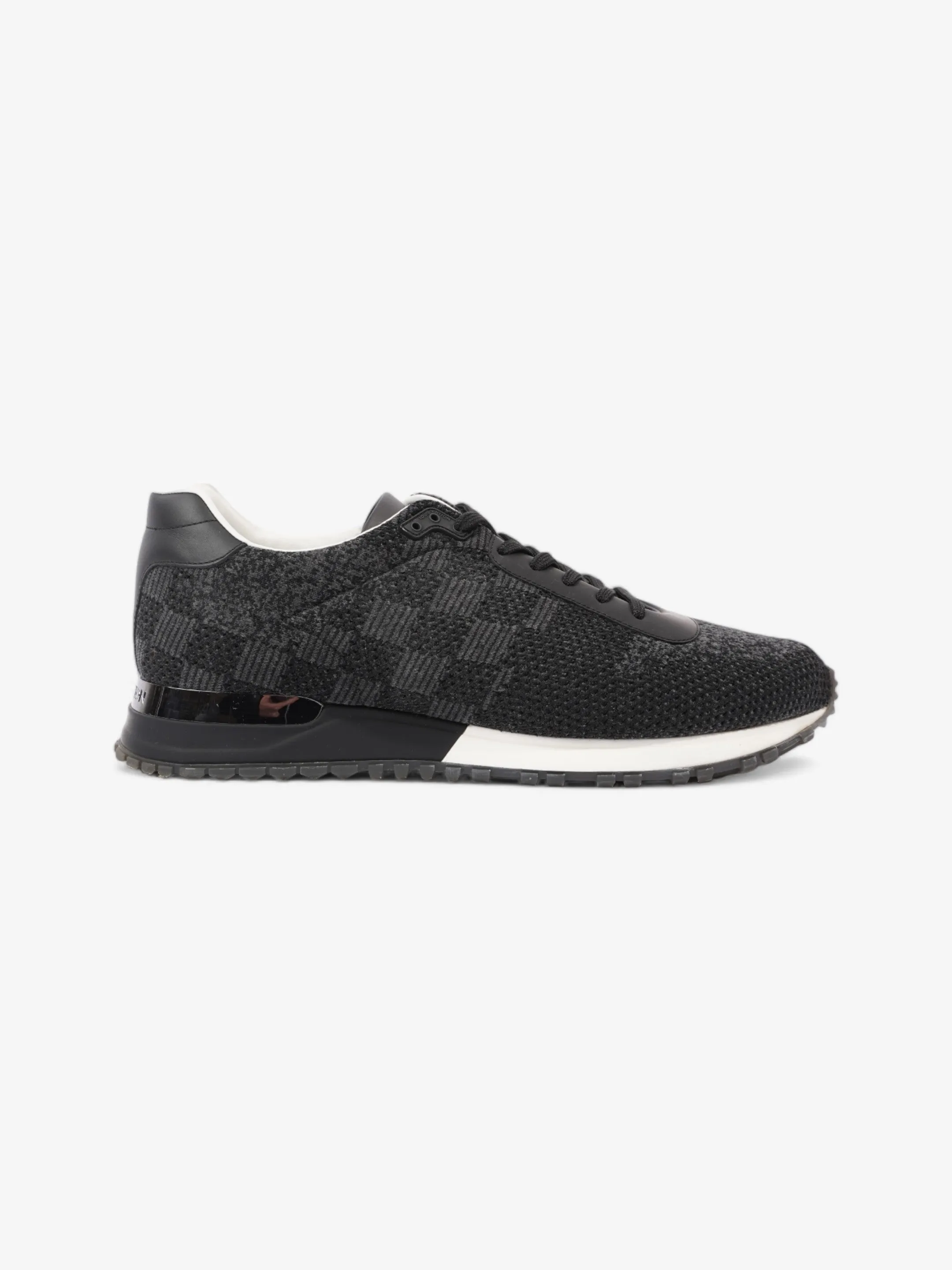 Louis Vuitton Damier Run Away Sneakers Black / Grey Tweed EU 42 UK 8 Optimized fit