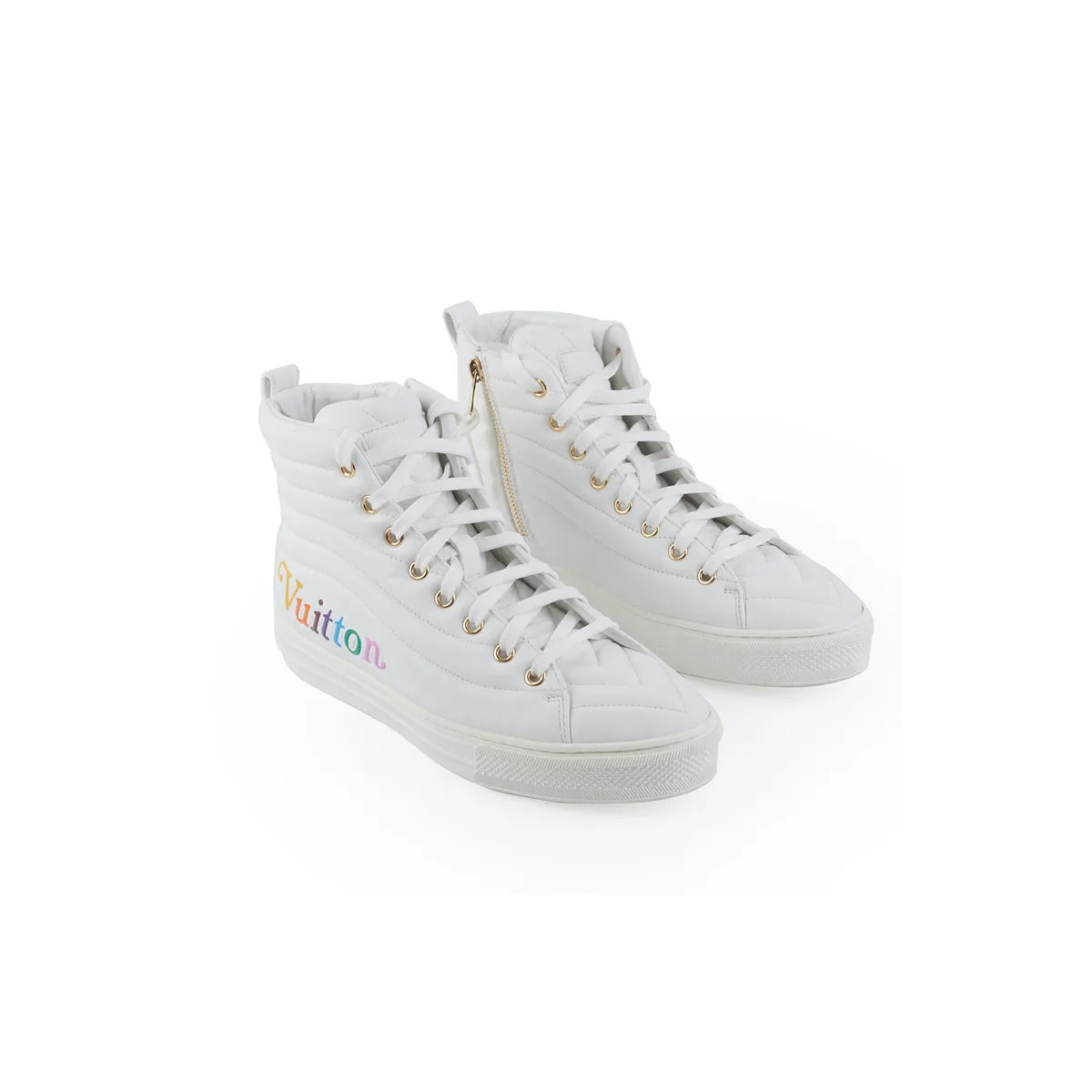 Louis Vuitton High Top White Sneaker Size 37 Adaptive Form Cushion