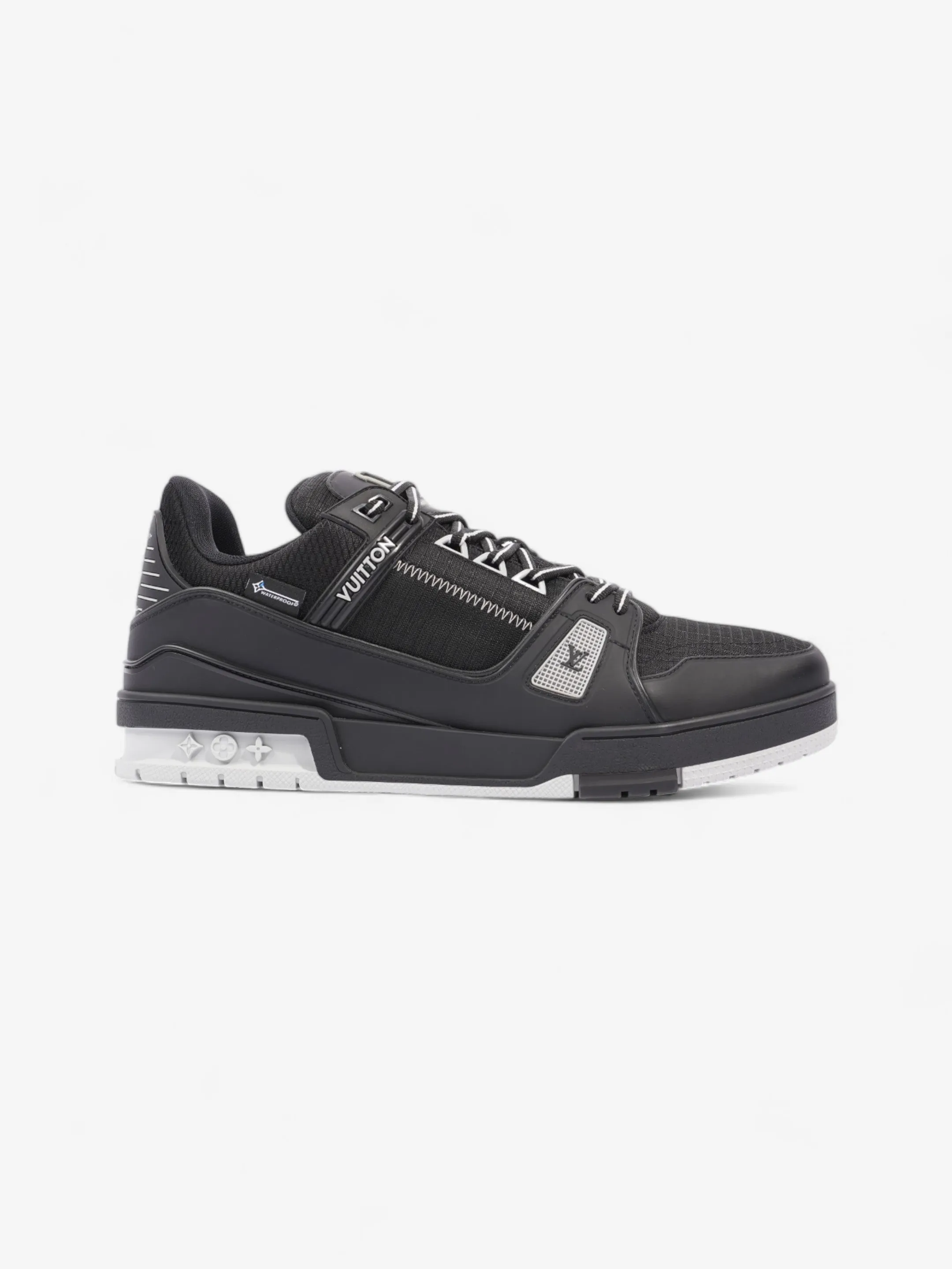 Louis Vuitton LV Trainer Sneakers Black / Grey Mesh EU 43 UK 9 Wide Foot Comfort