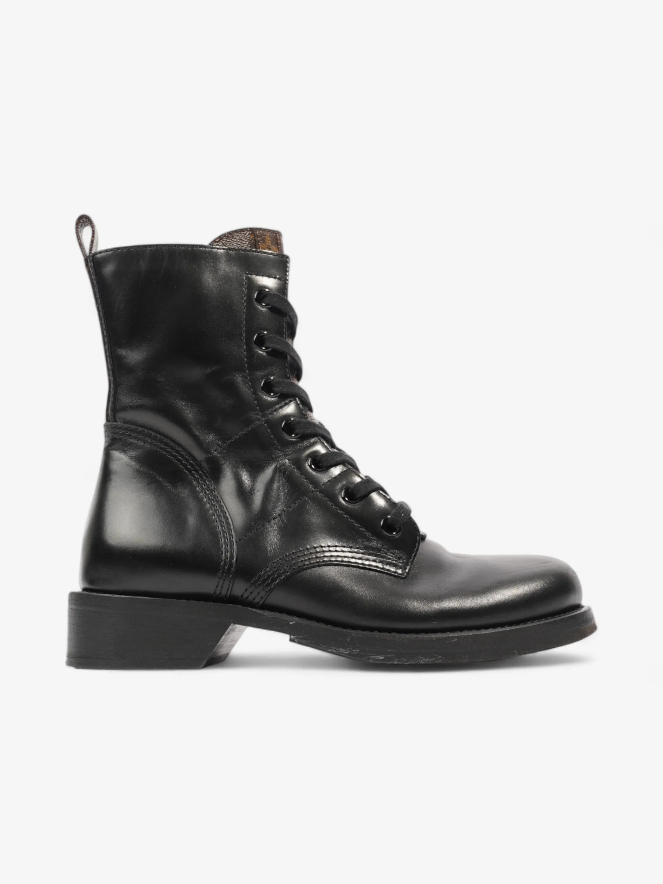 Louis Vuitton Metropolis Rangers Boots Black / Monogram Leather EU 40 UK 7 Multi Layer