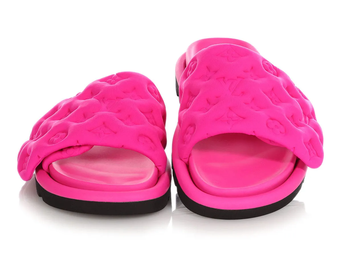 Louis Vuitton Pink Pool Pillow Flat Comfort Mules Urban Explorer