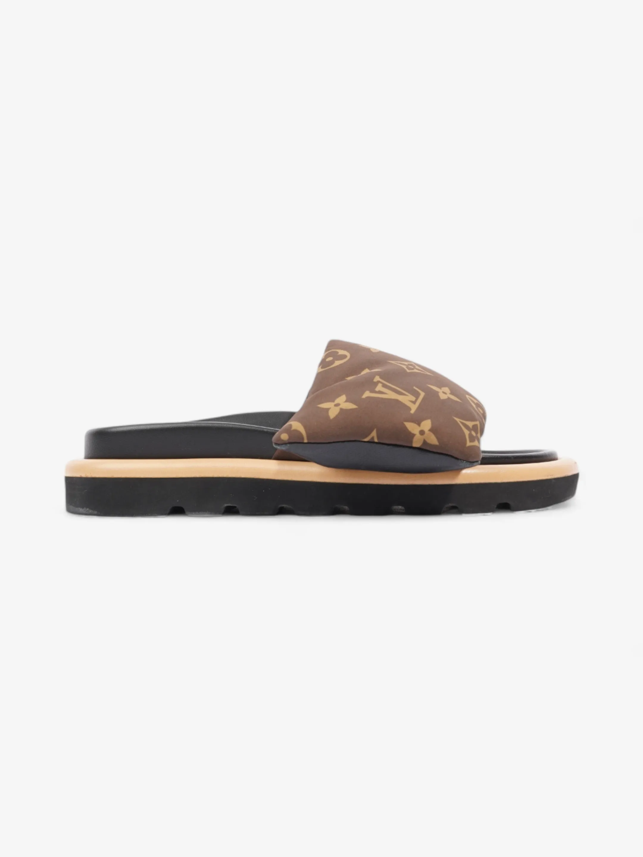 Louis Vuitton Pool Pillow Flat Comfort Mule Monogram Nylon EU 36 UK 3 Street Chic
