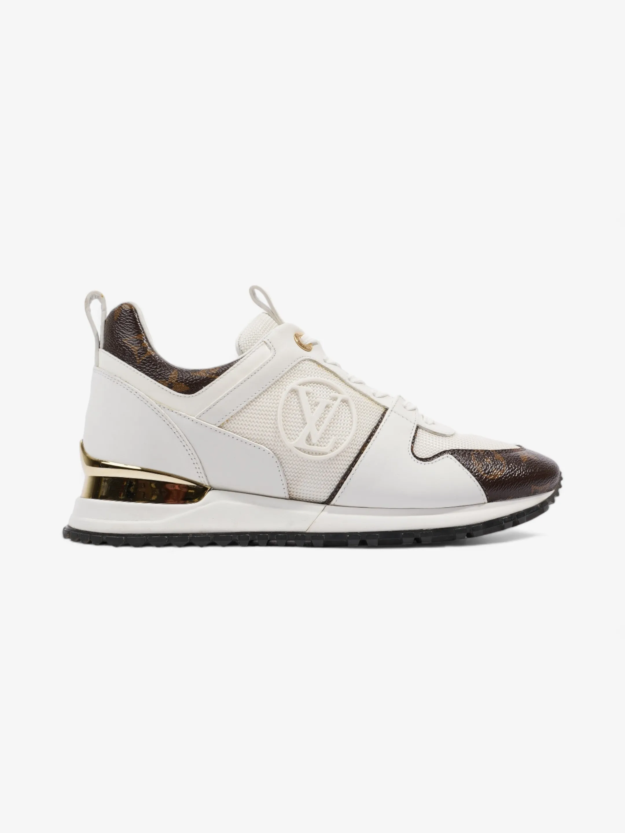 Louis Vuitton Run Away Sneakers White / Brown Monogram Mesh EU 37.5 UK 4.5 Structured wear