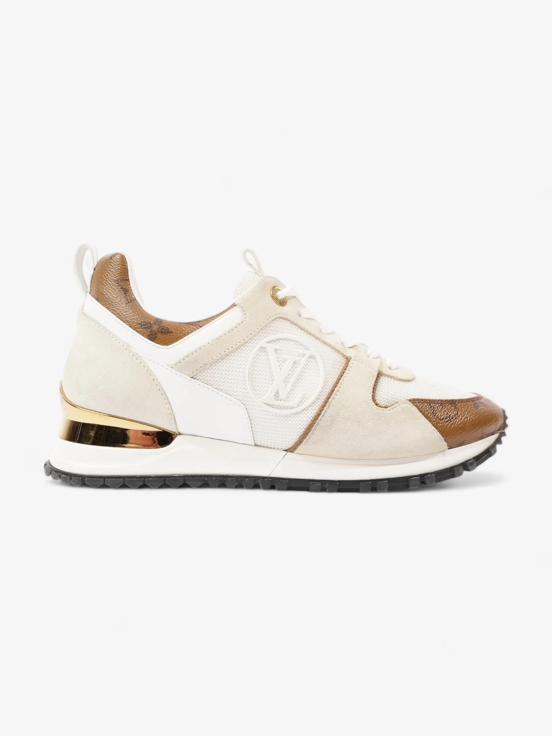 Louis Vuitton Run Away Sneakers  White / Monogram Mesh EU 37 UK 4 Elevated arch
