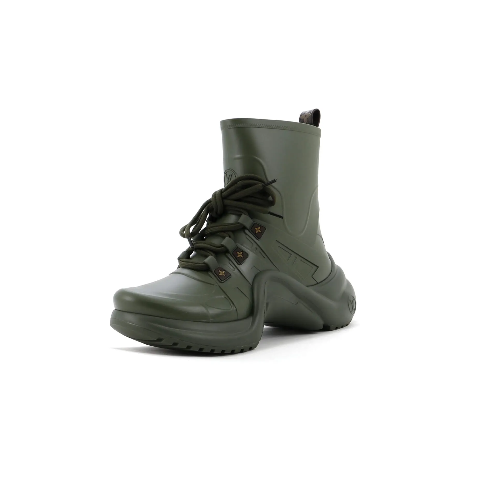 Louis Vuitton Women's Archlight Sneaker Boots Rubber with Monogram Canvas Water shield