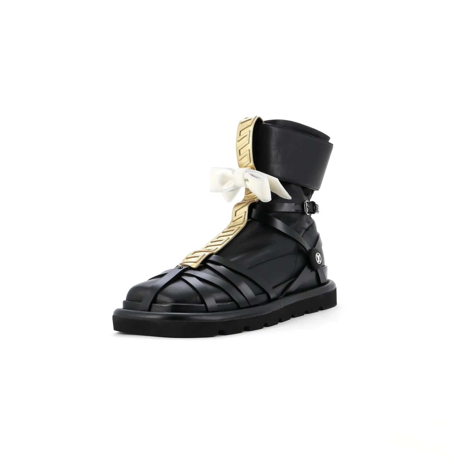 Louis Vuitton Women's Pillow Square Ankle Boots Limited Edition Fornasetti Lambskin Extra Cushion