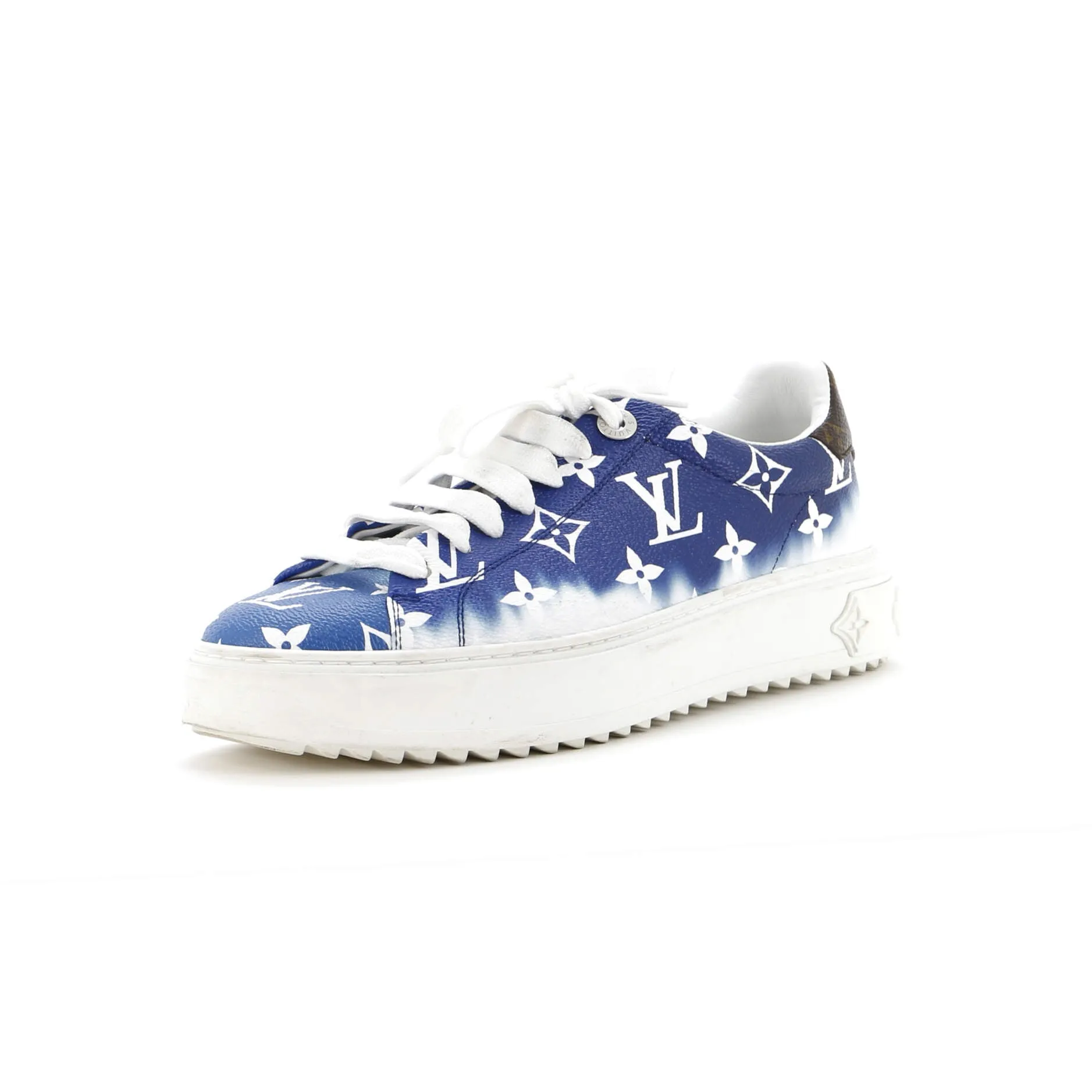Louis Vuitton Women's Time Out Sneakers Escale Monogram Giant Functional shock absorption