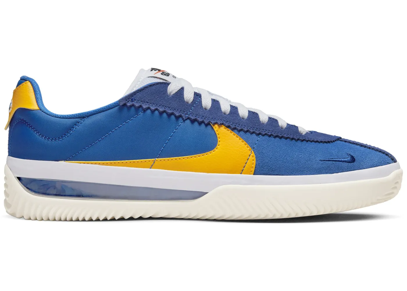 Low Profile Look Nike SB BRSB Shoe - Game Royal/University Gold
