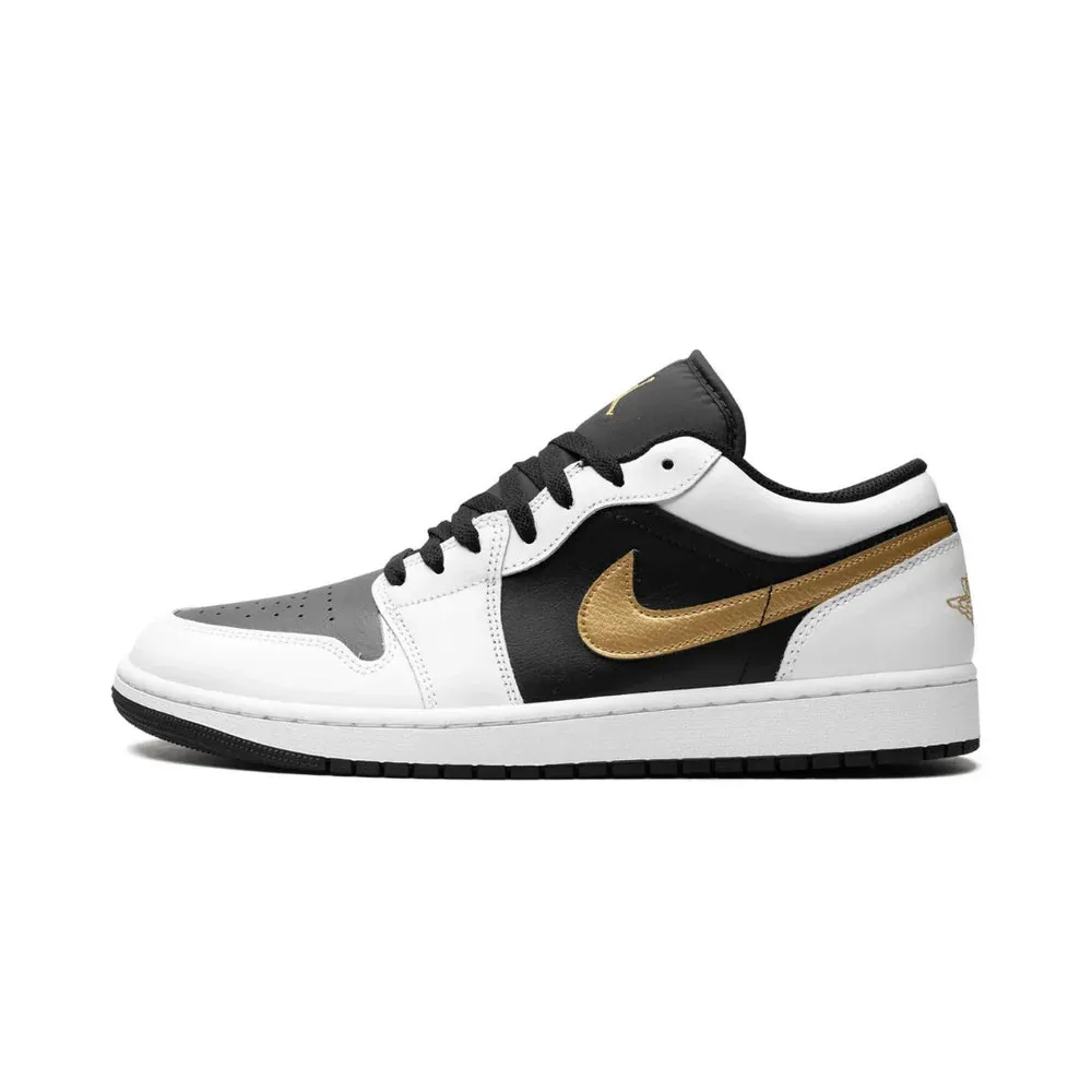 Mobility Focused Slim Style Air Jordan 1 Low Metallic Gold Swoosh