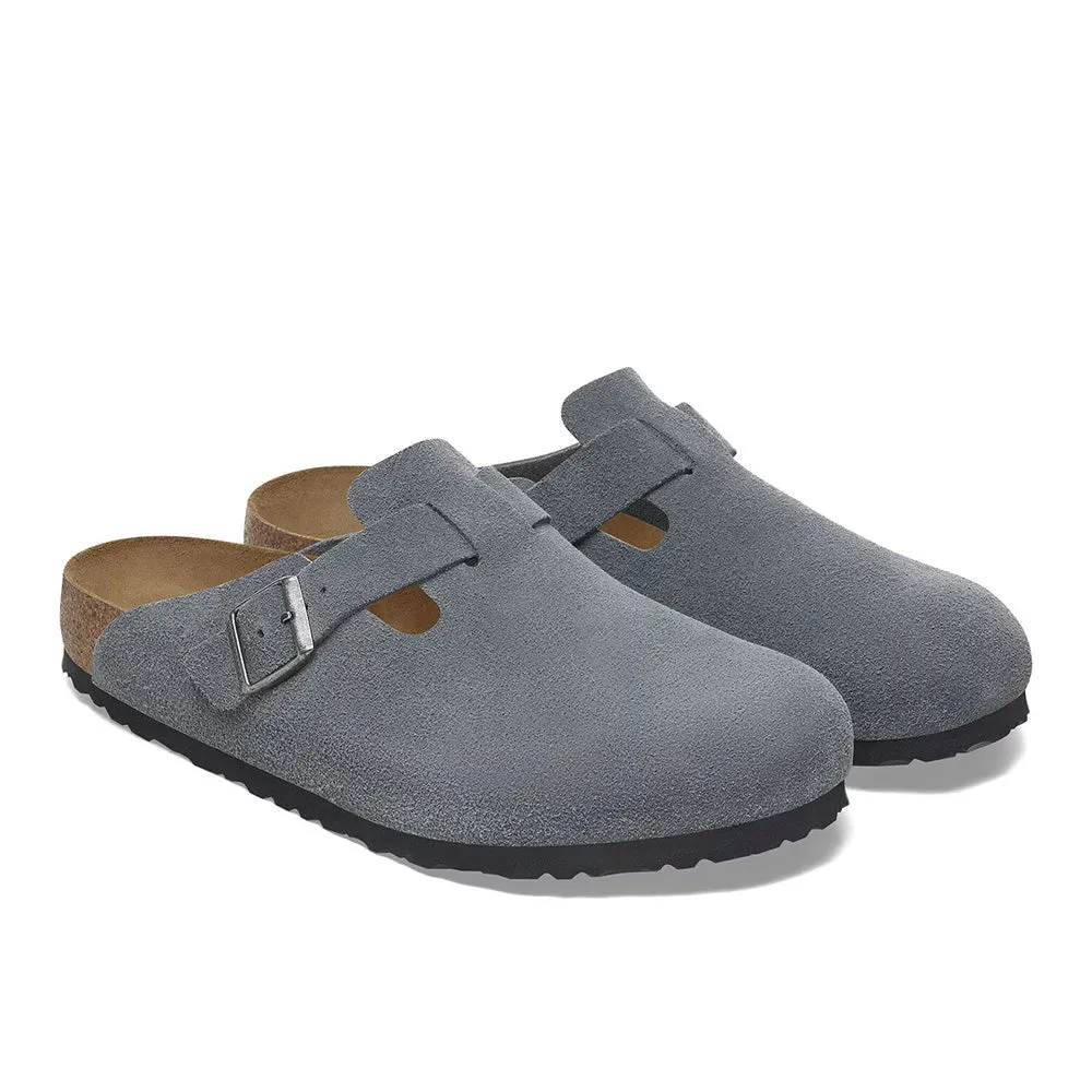 Marathon Birkenstock Boston BS Suede "Basalt Grey"