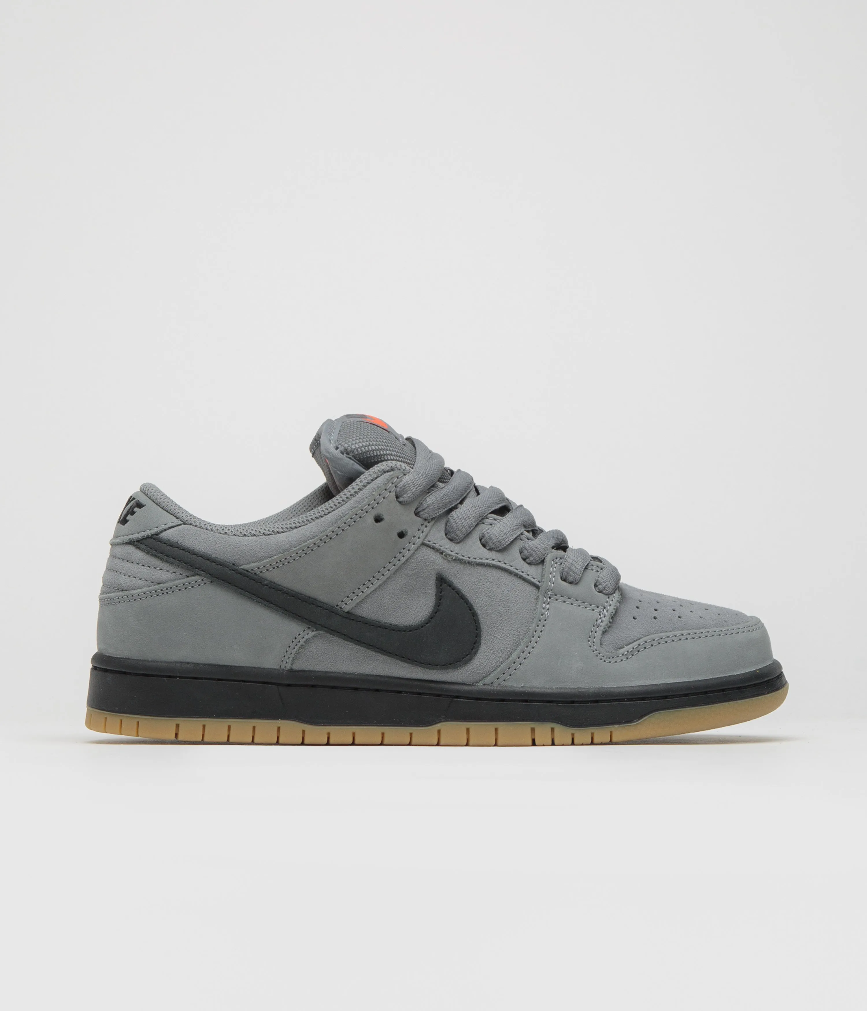 Nike SB Orange Label Dunk Low Pro Shoes in Cool Grey and Black and Cool Grey - Dark Grey