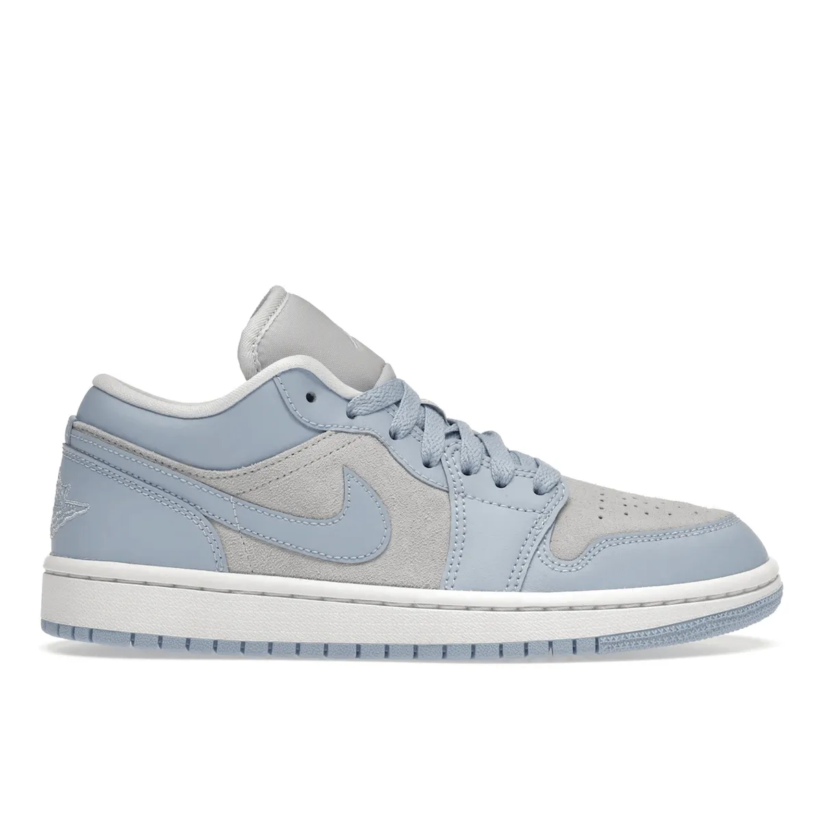 Breathable Inserts Air Jordan 1 Low Football Grey Aluminum