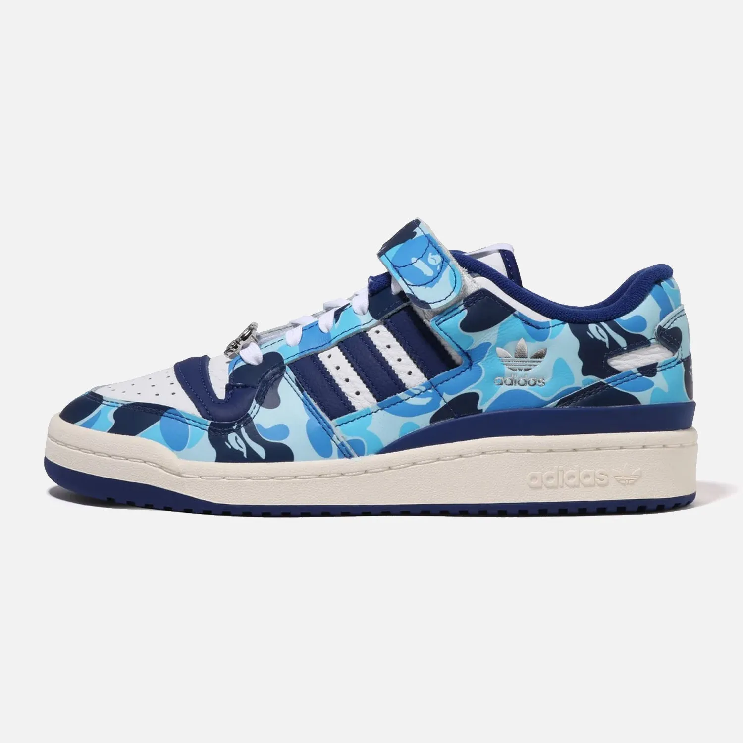 Cushioned Footbed Swim Ready Men's Adidas Forum 84 Low Bape Blue