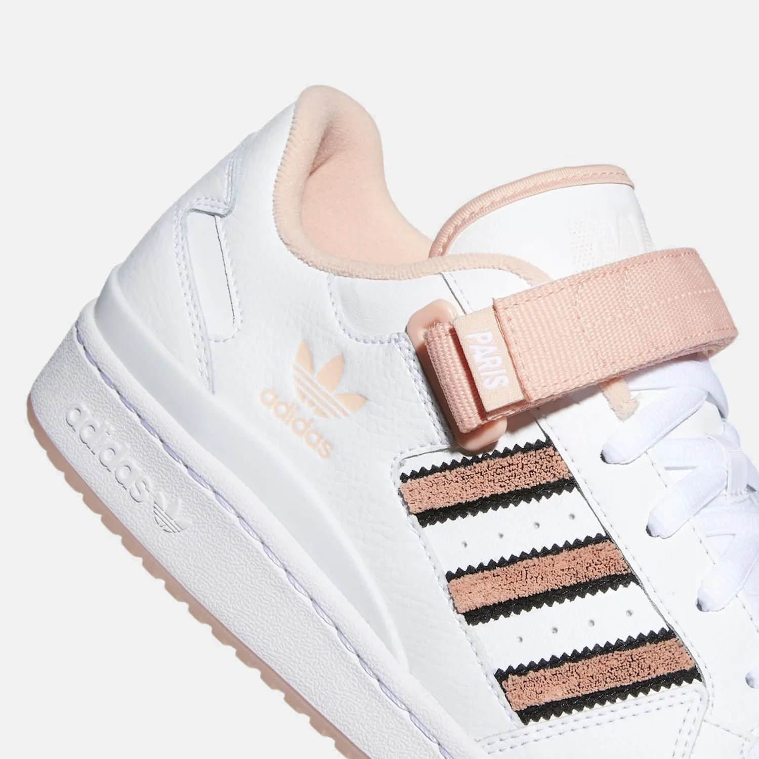 Men's Adidas Forum Low City Paris White Pink Bold-Tone