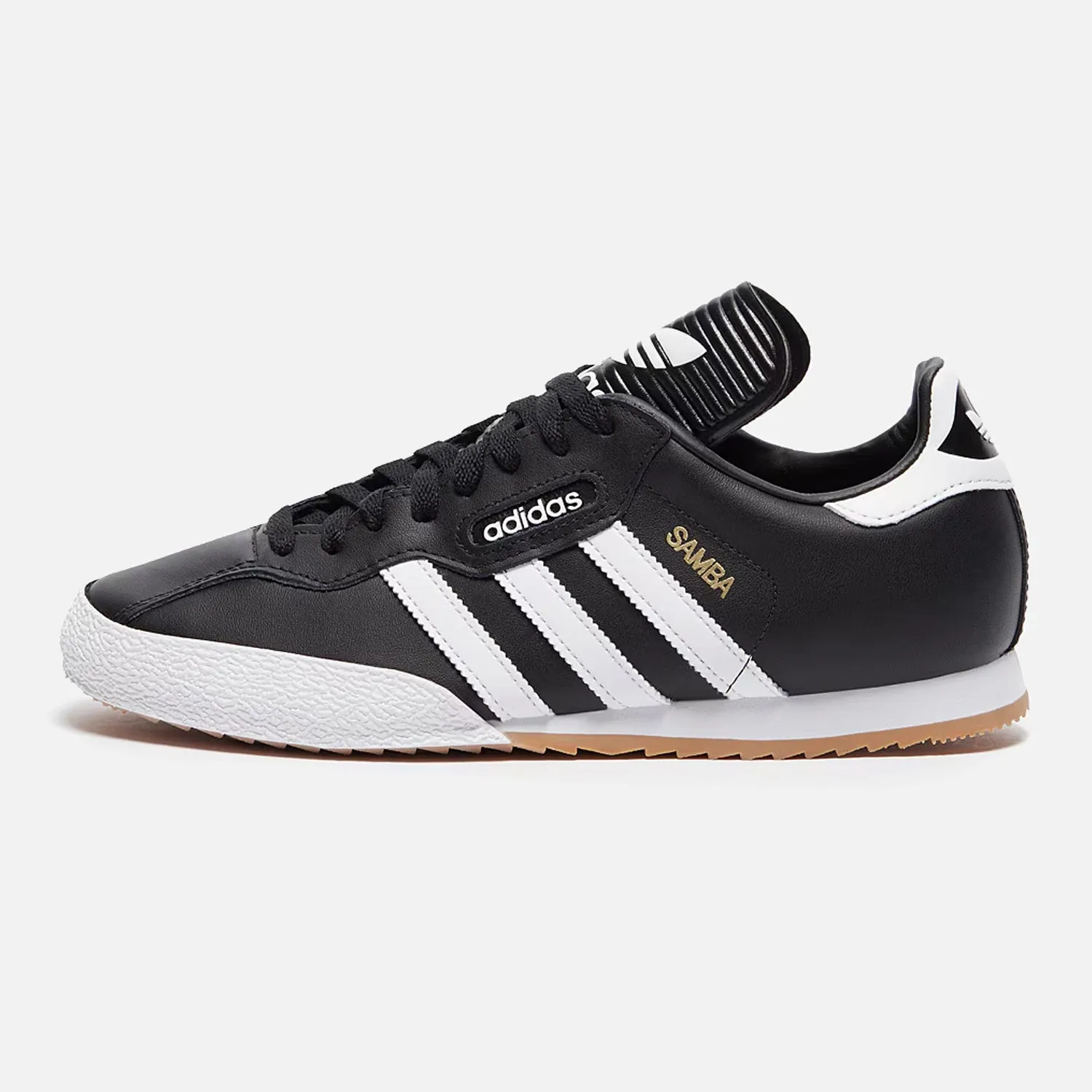 Men's Adidas Samba Black Leather Padded Tongue