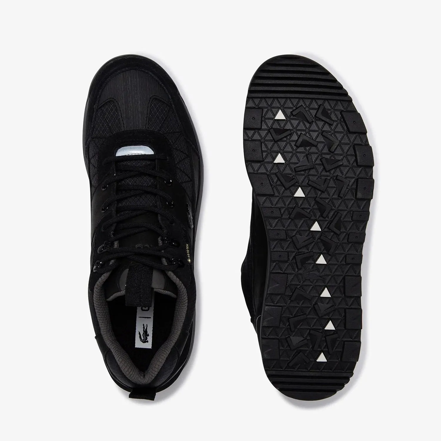 Men's Lacoste Urban Breaker Gore-tex Low - Black animal-print