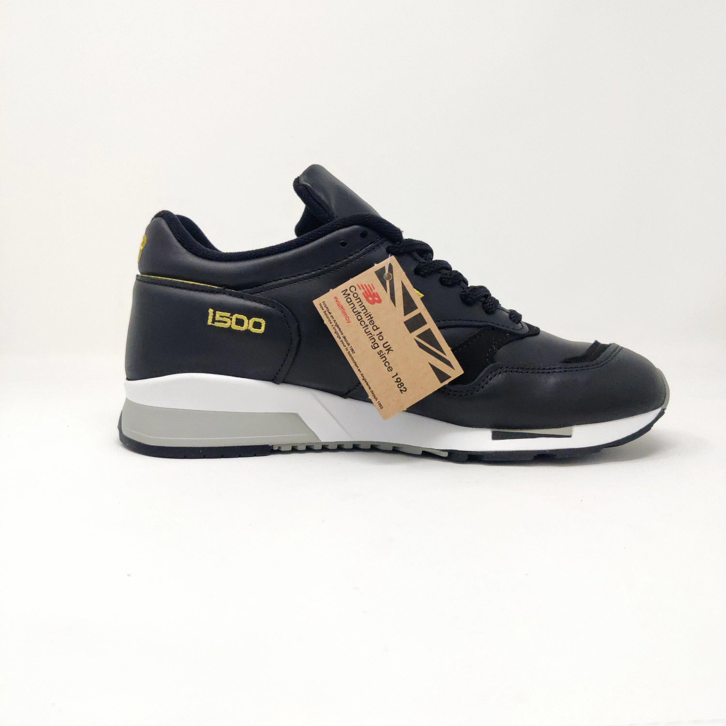 Men's New Balance 1500 LFC Black Leather Trainers Liverpool Football Club Momentum
