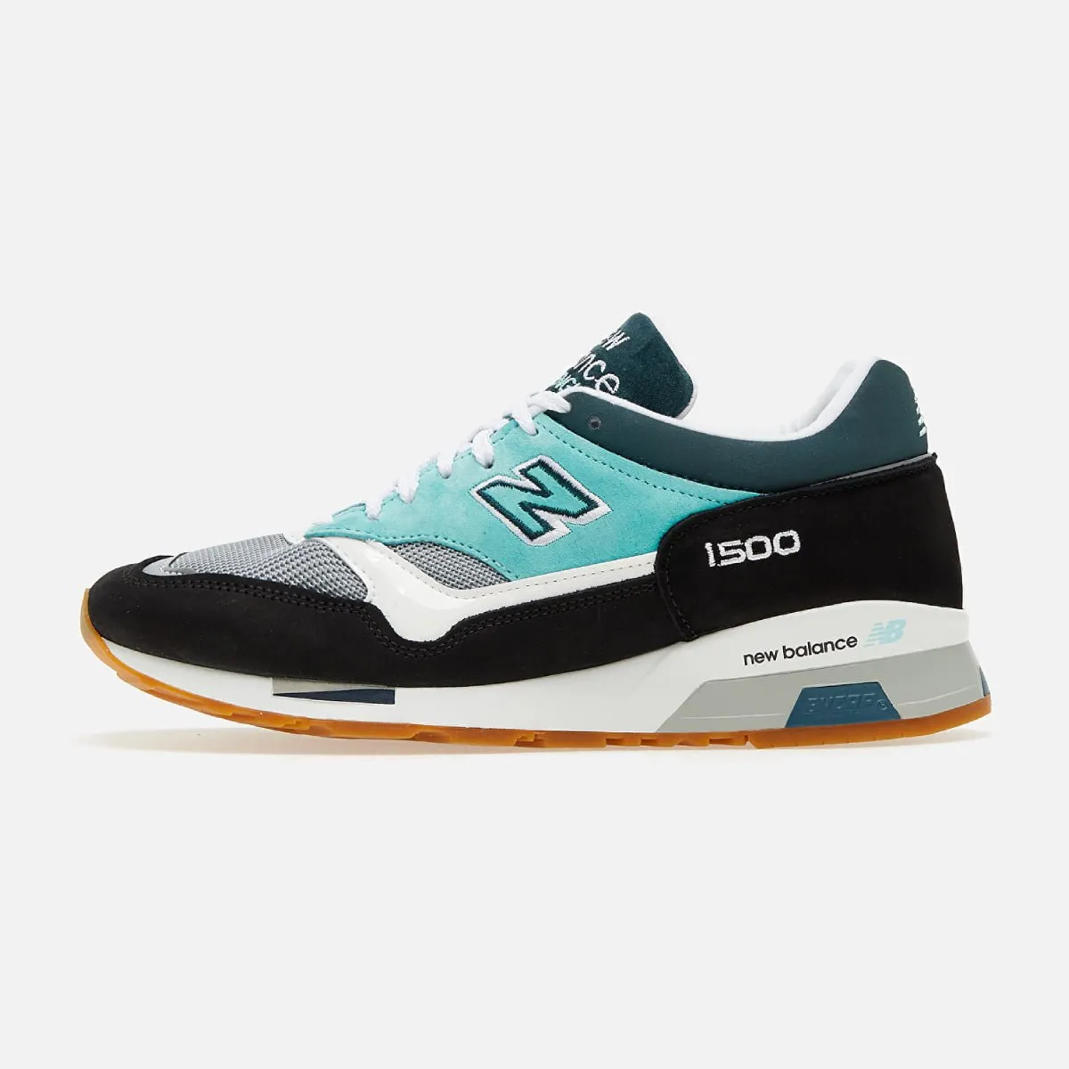 Men's New Balance 1500 LIB Black Green Suede Trainers Date night