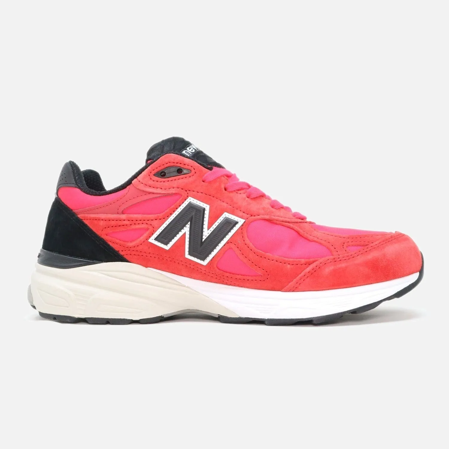 Men's New Balance 990 PL3 Red Suede Gem-Detail