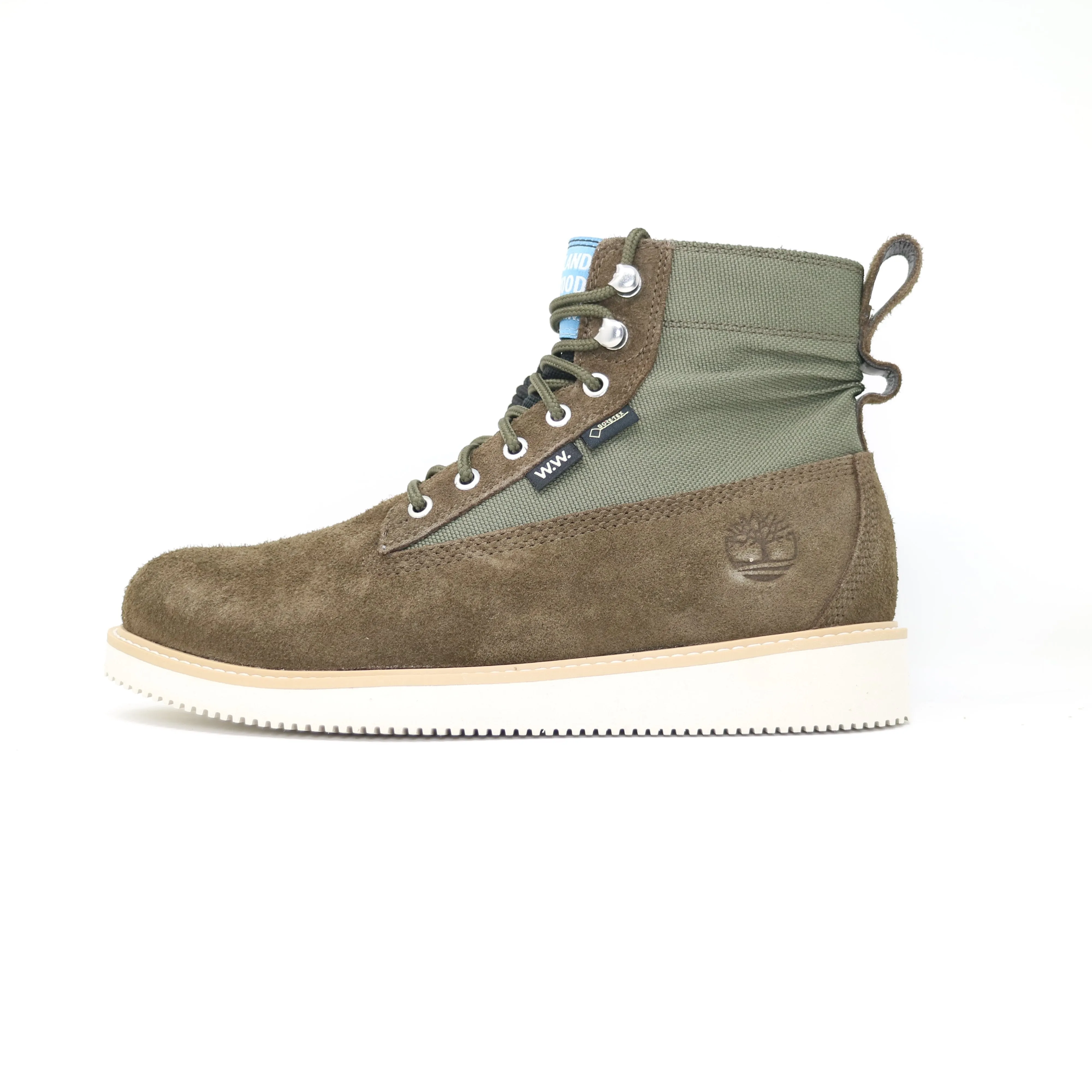 Men's Timberland x Wood Wood Premium Mid Boot Brown Suede Sustainable