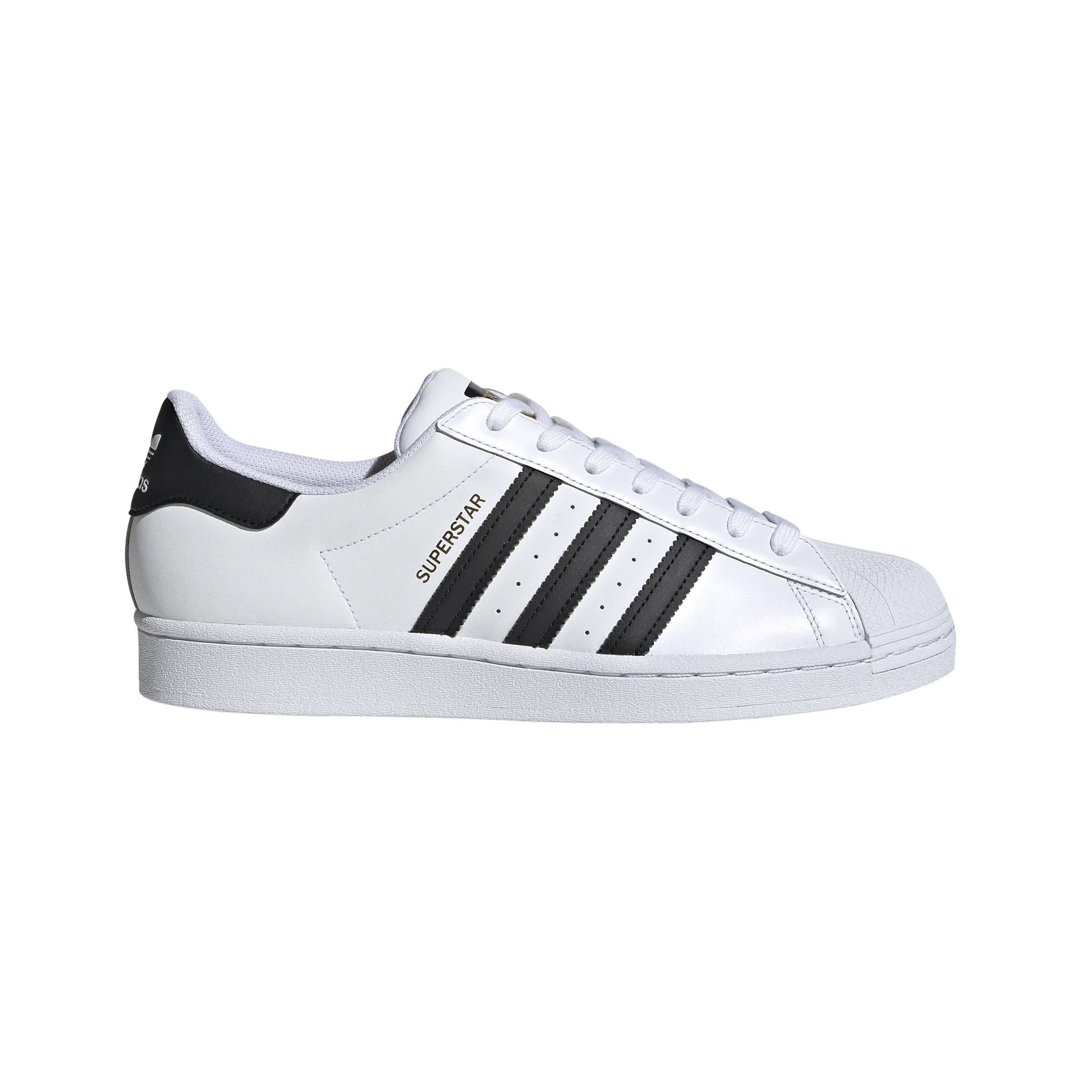 mesh construction ADIDAS Originals Superstar Men's Sneakers White / Black / Gold