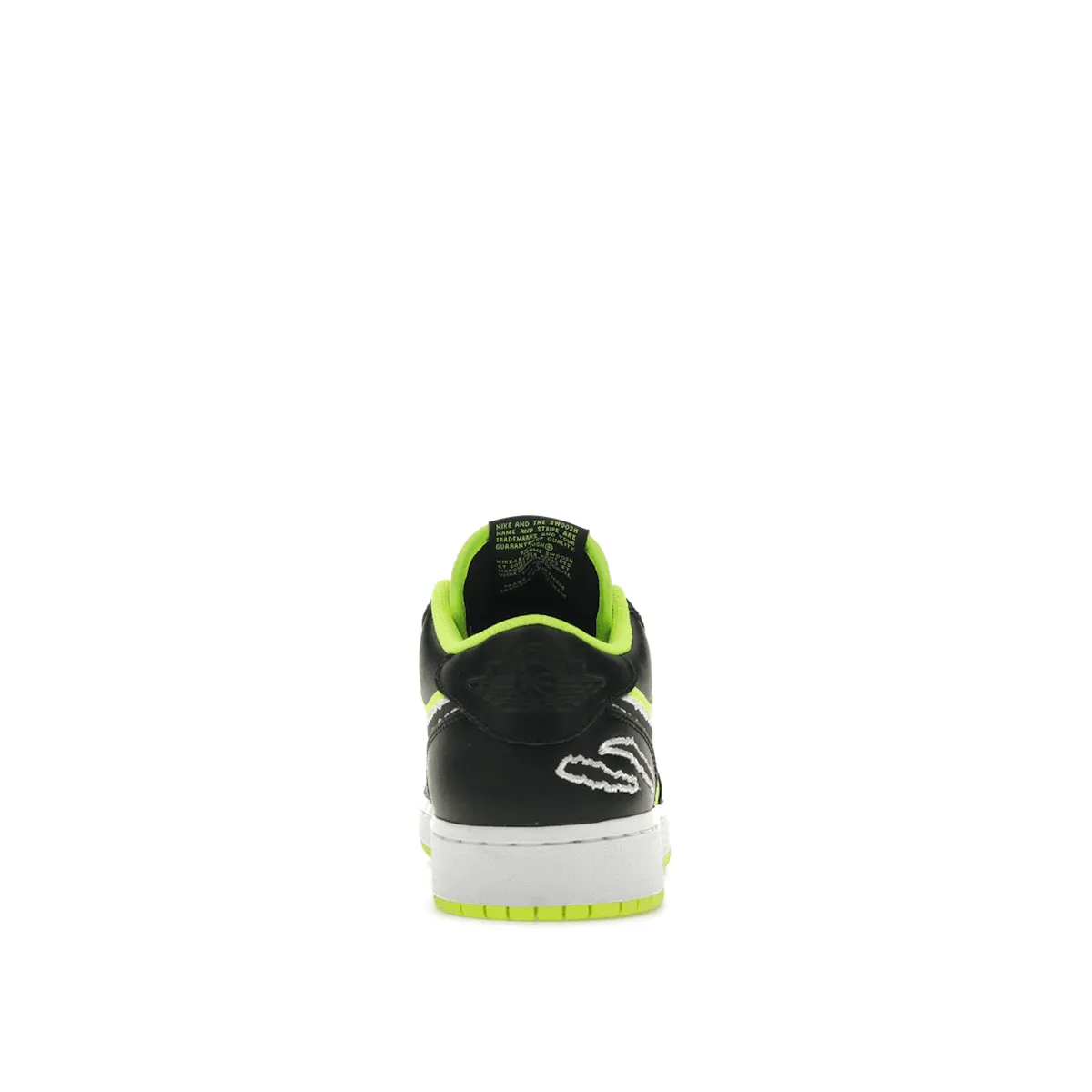 Mid Top Air Jordan 1 Low SE Black Cat Volt