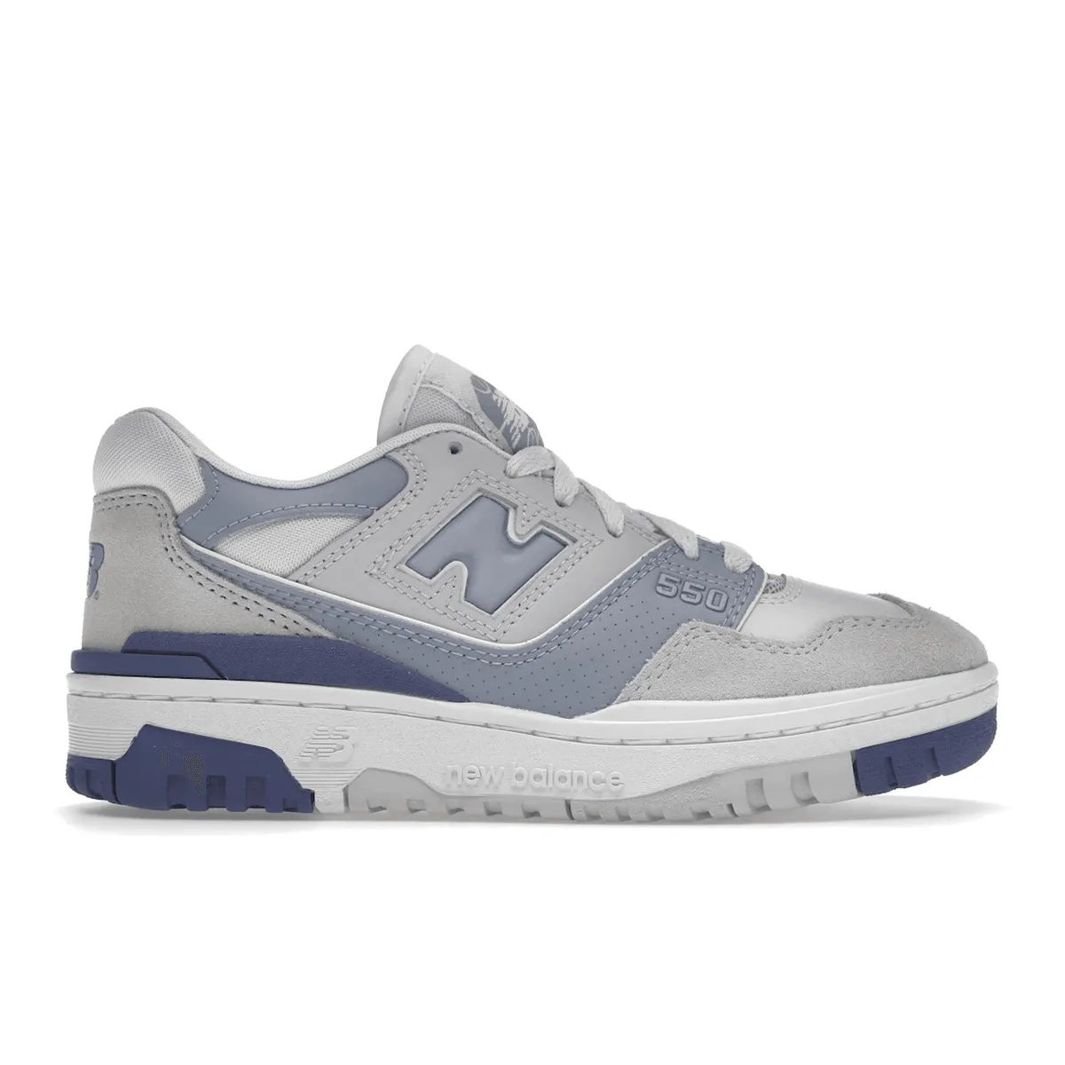 Minimal Look New Balance 550 Summer Fog Dusk Blue