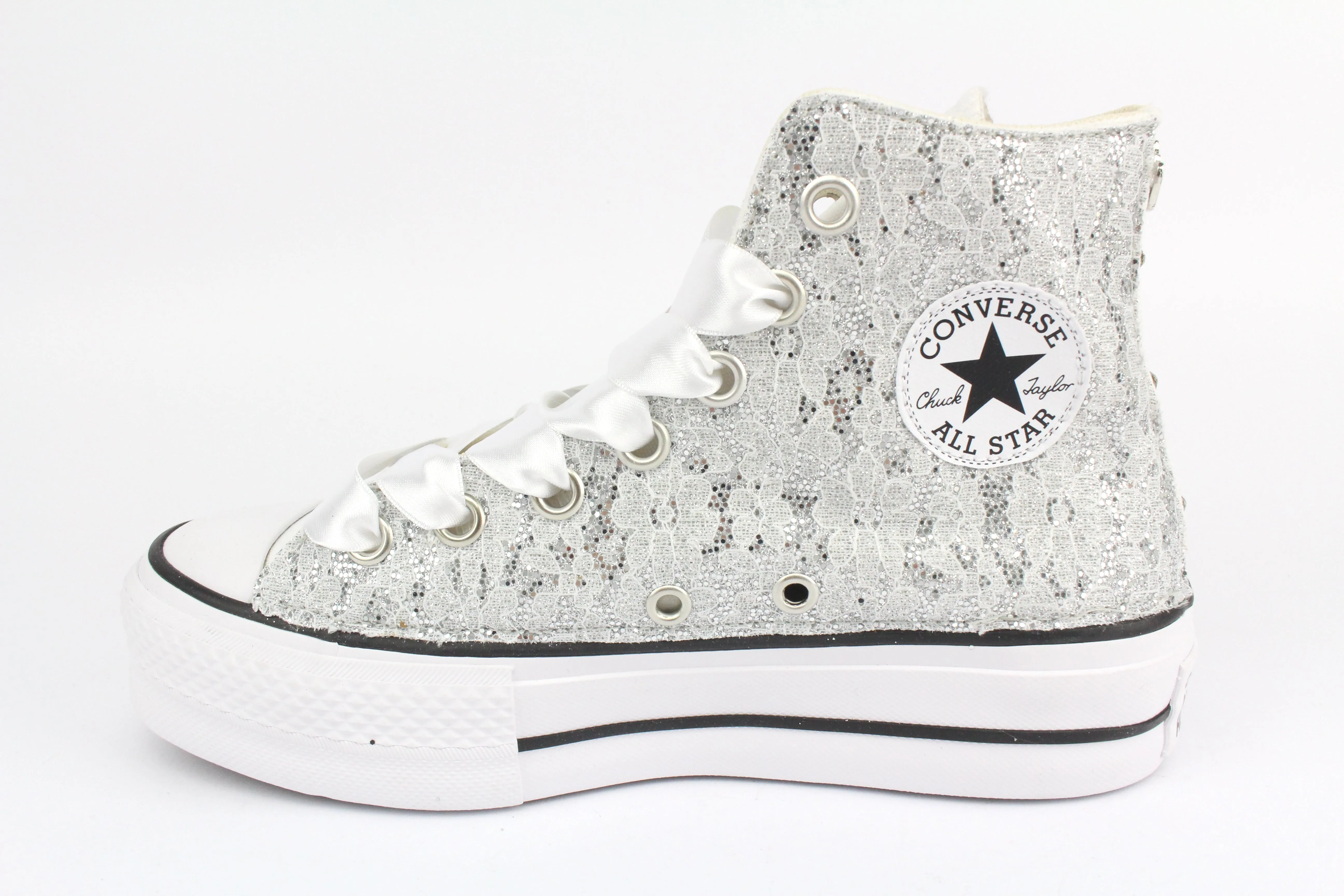 Modern Step Comfort Converse All Star Platform Pizzo Holo