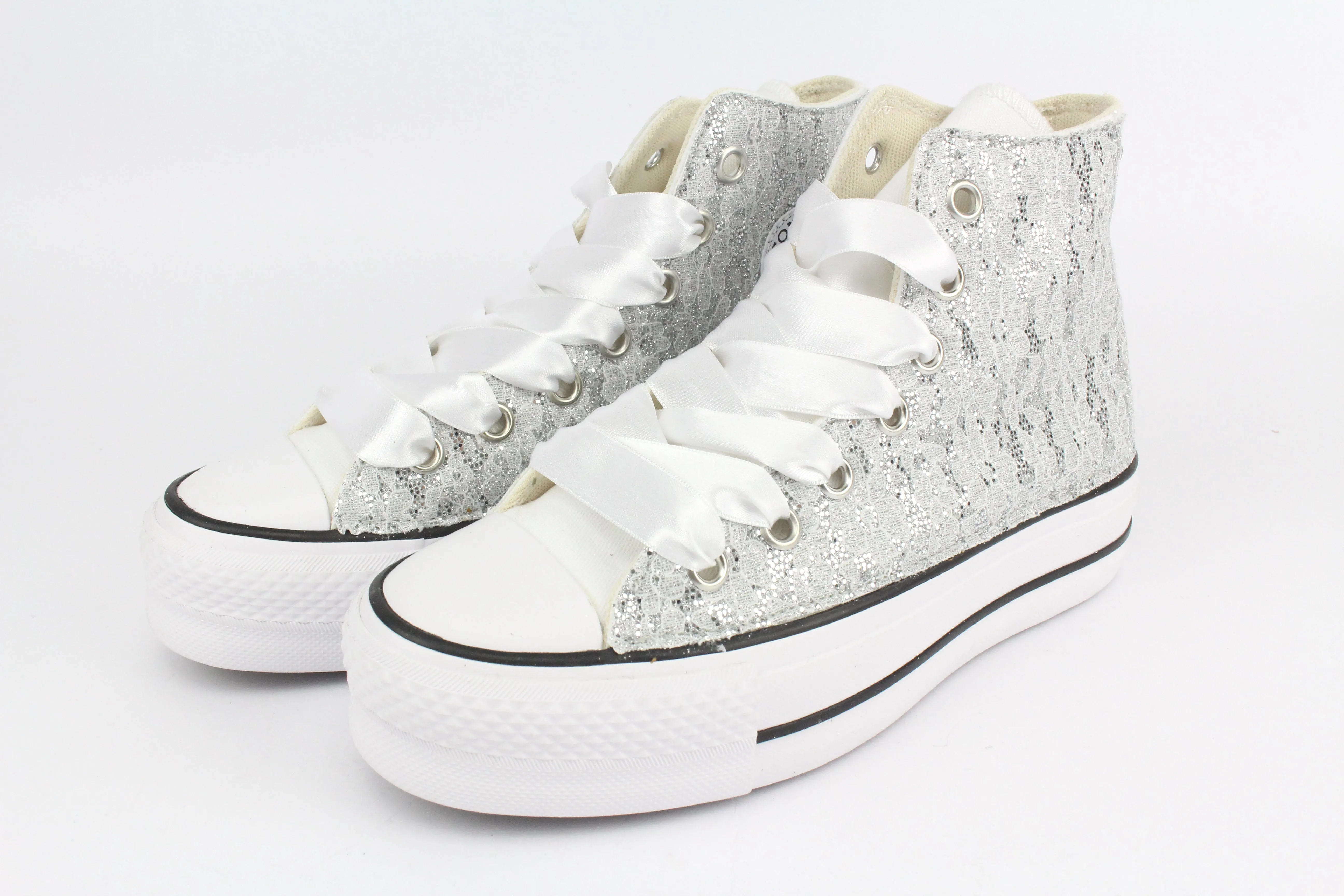 Modern Step Comfort Converse All Star Platform Pizzo Holo