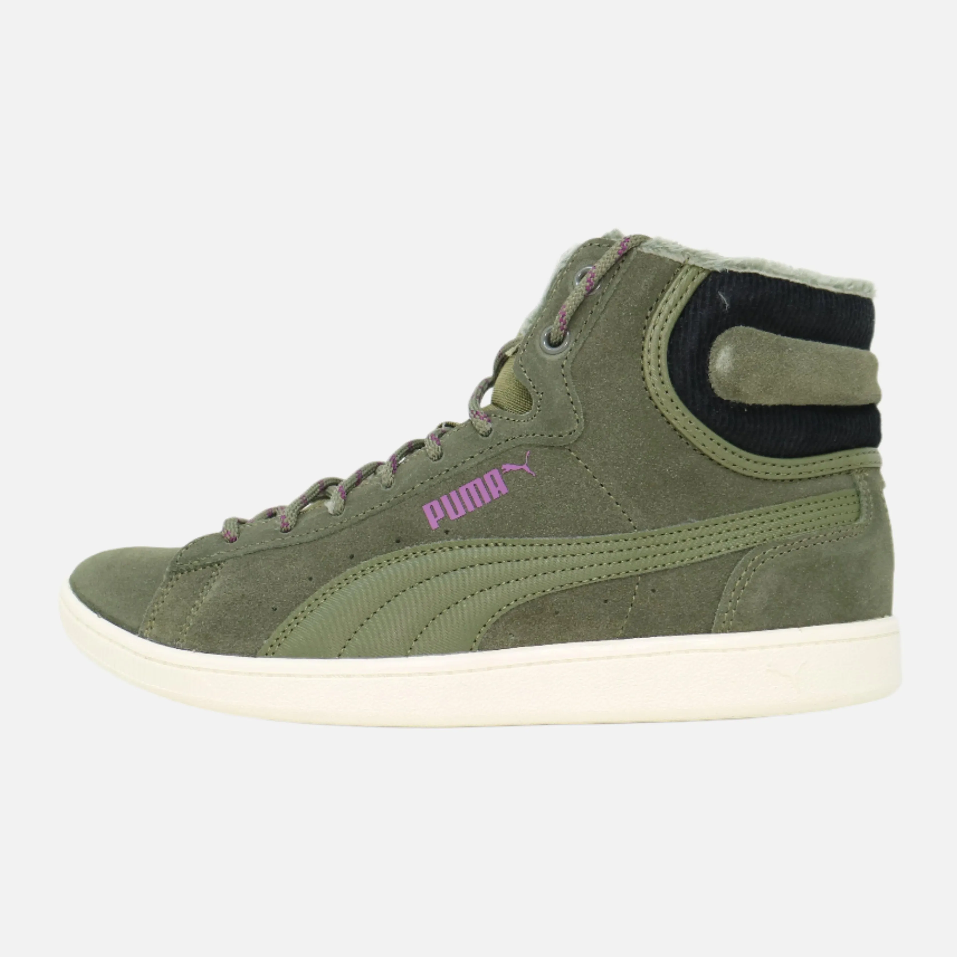 anti - microbial fabric Women's Puma Vikky Mid Corduroy - Olive