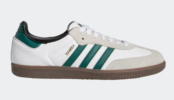 Motion Freedom Flow Adidas Samba ADV Shoe - White/Green