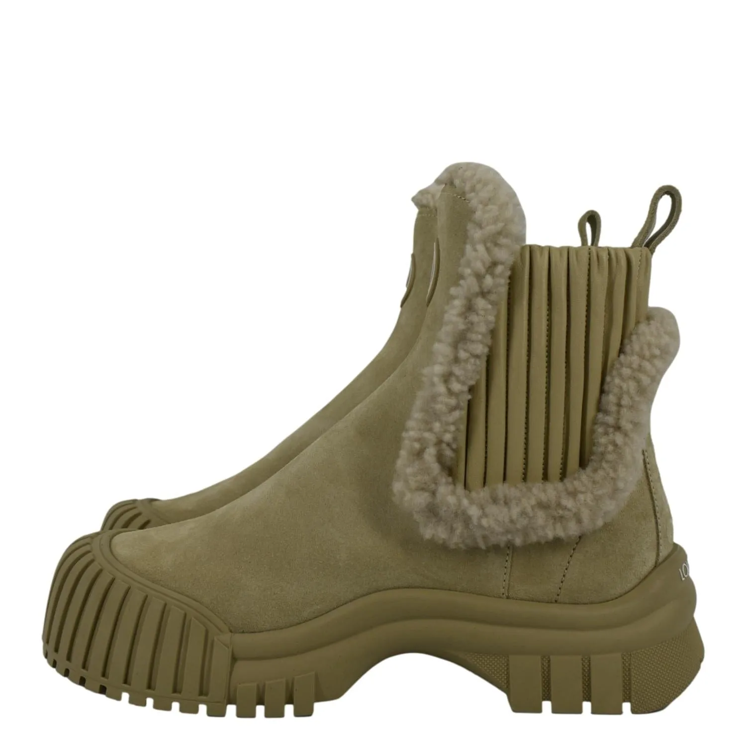 Move Fit LOUIS VUITTON Ruby Flat Suede Ankle Boot Beige Size 36 1/2