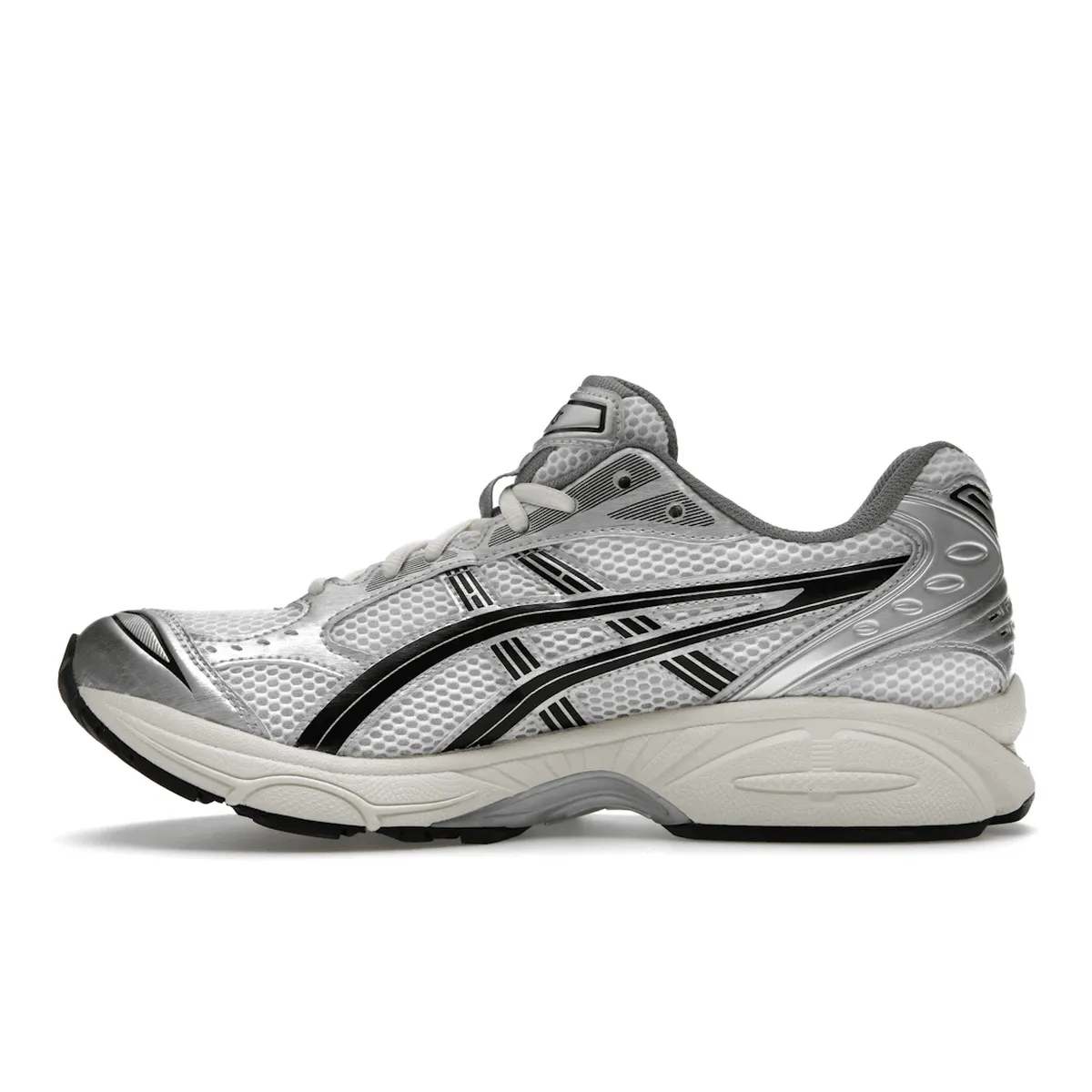 Mud-Resistant ASICS Gel-Kayano 14 JJJJound Silver Black