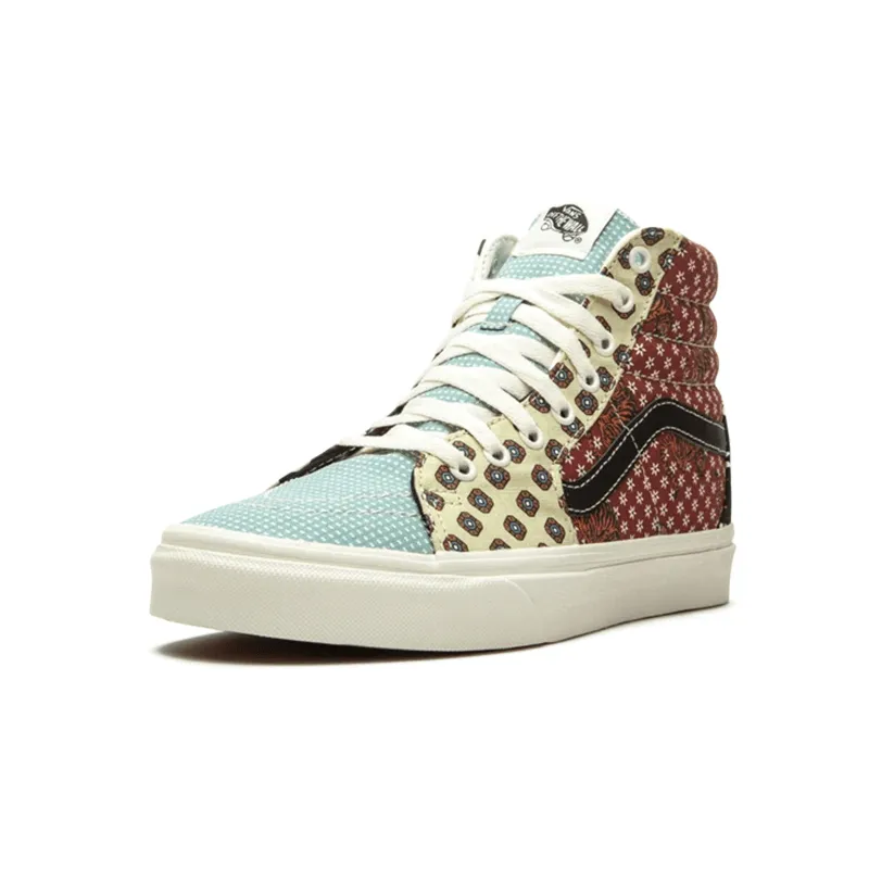 Neon-Core [VN0A4BV61IO] UA SK8-Hi "Tiger Patchwork" Unisex Sneakers