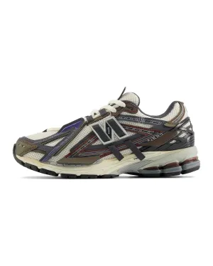 early morning running running in a roundabout area shoes New Balance 1906A Eggplant