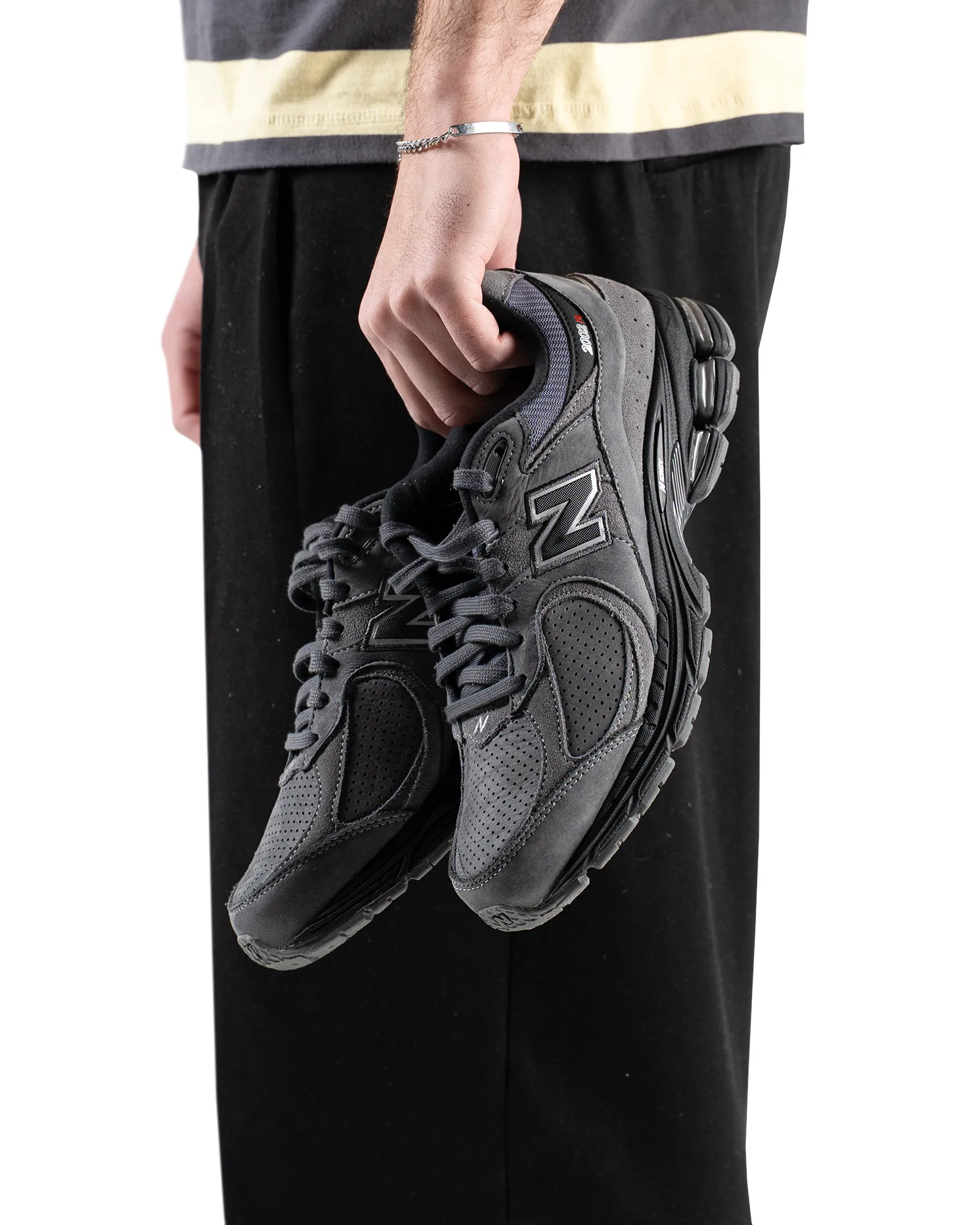 New Balance 2002R Castlerock Black Plush Lining