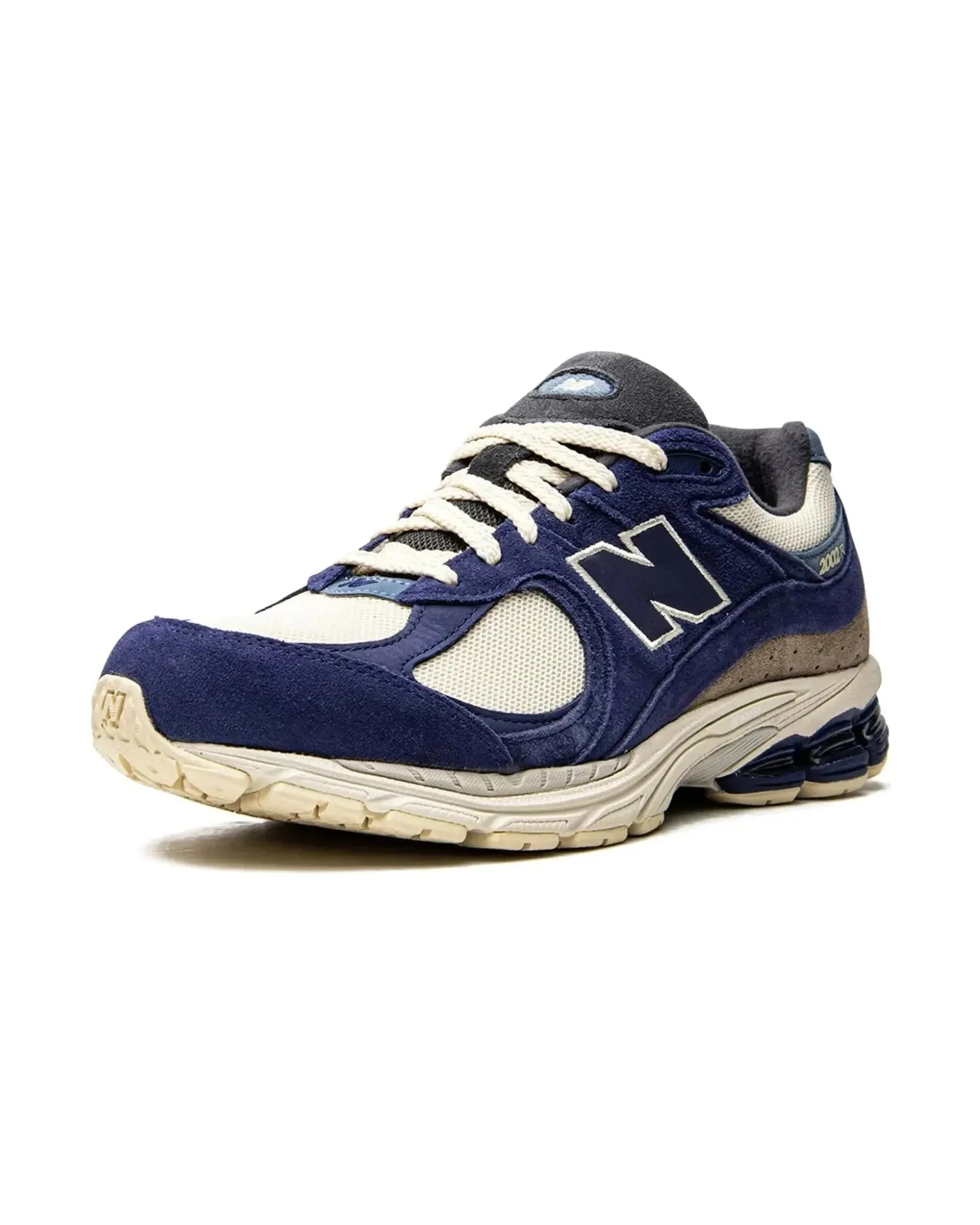 New Balance 2002R Light Cream Purple Shock-absorbent flexibility