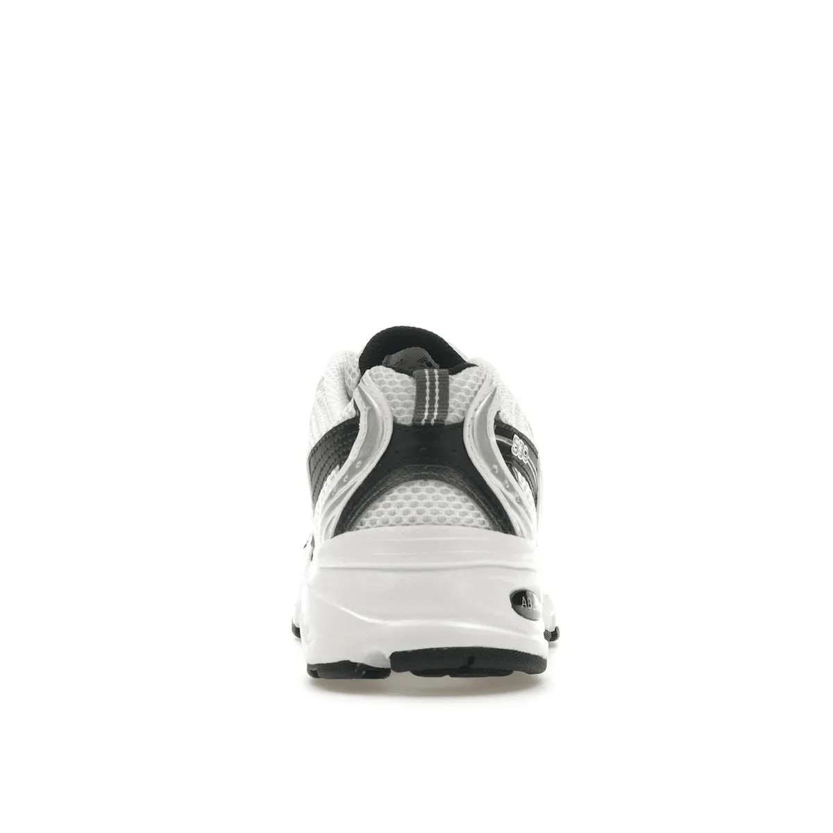 New Balance 530 White Silver Metallic Black All-weather sole