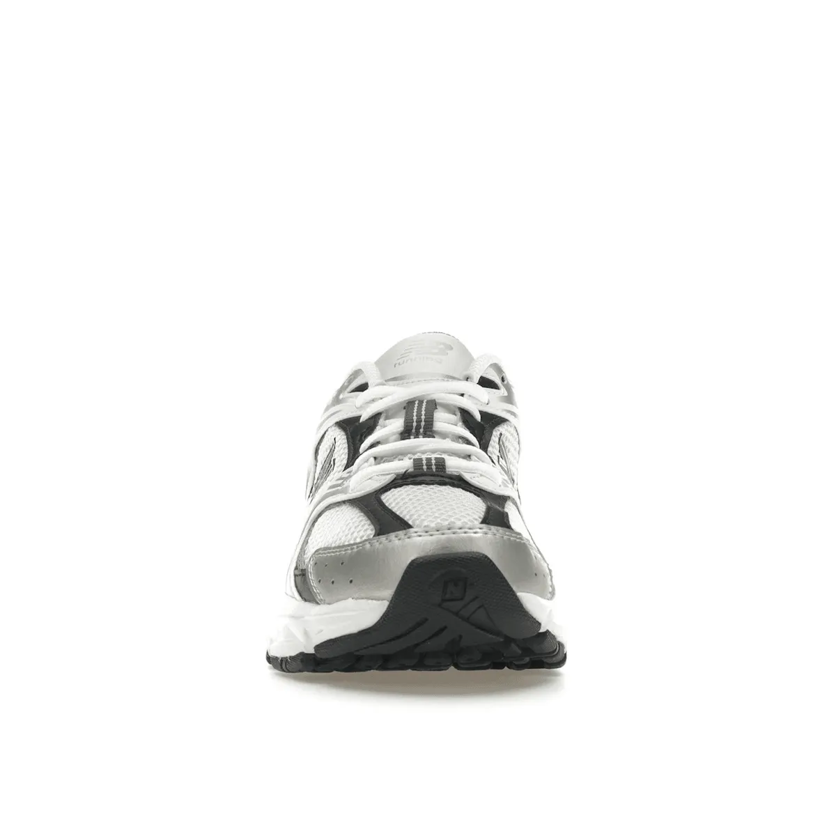 New Balance 530 White Silver Metallic Black All-weather sole