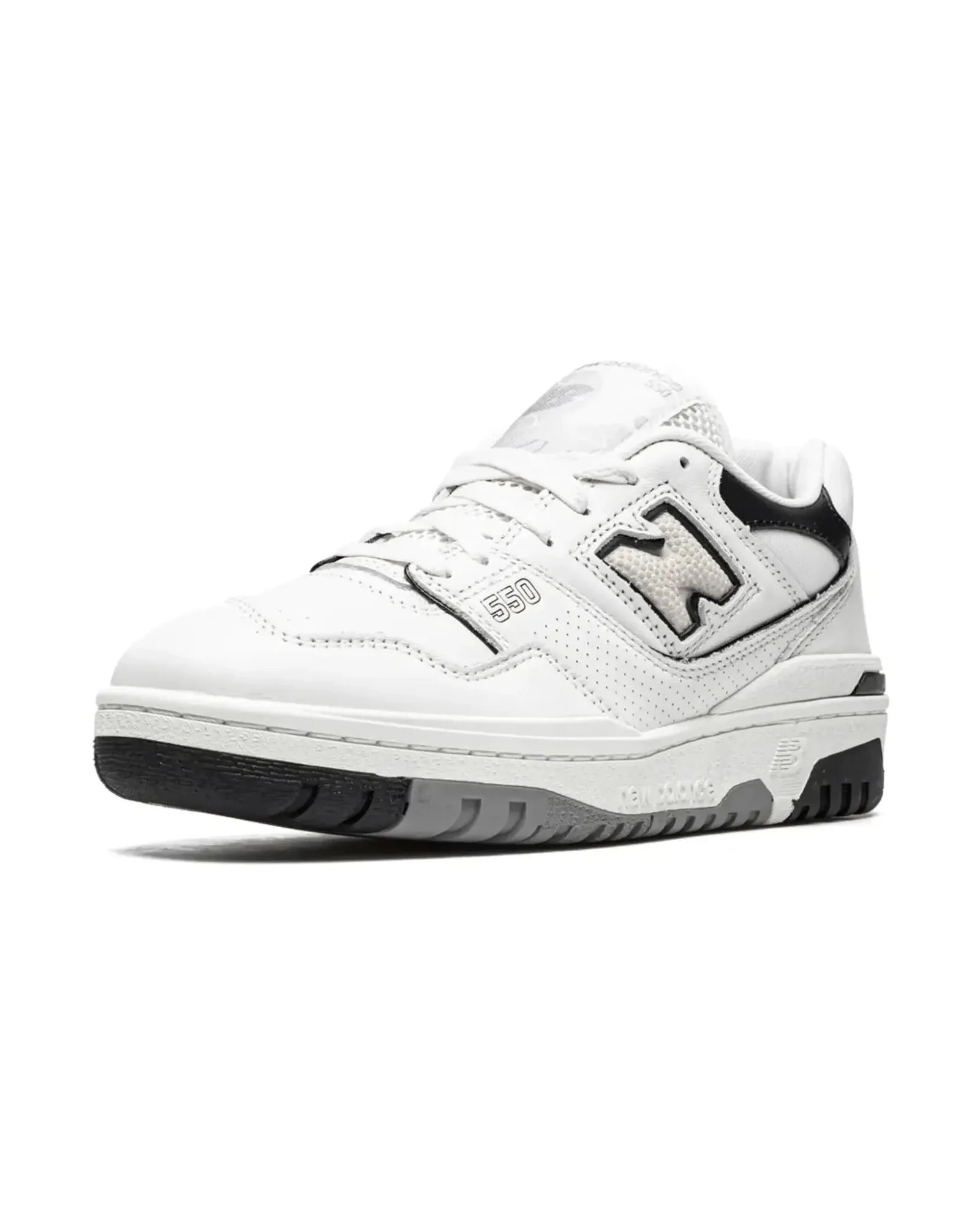 New Balance 550 Cream Black Plush Arch