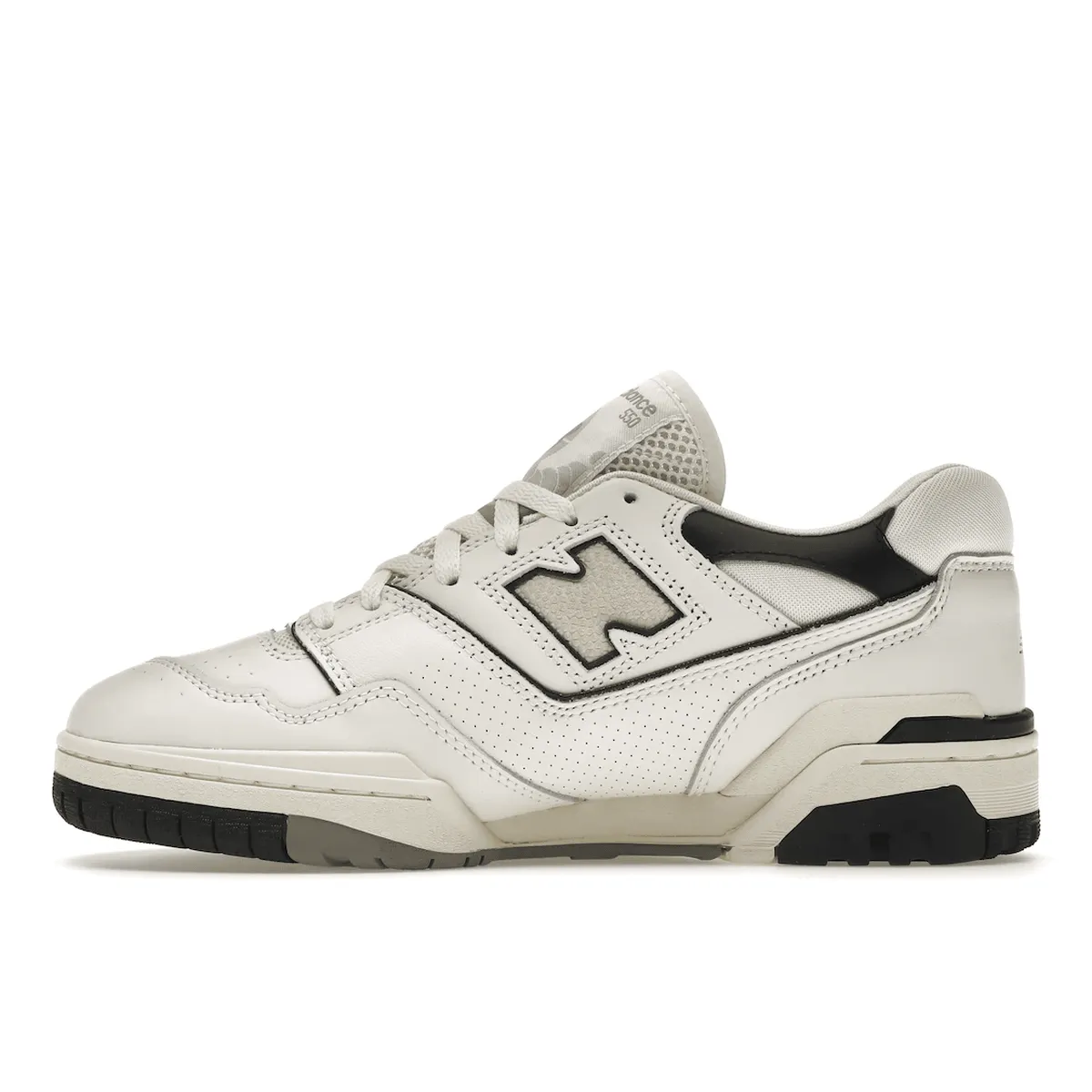 New Balance 550 Cream Black Plush Arch
