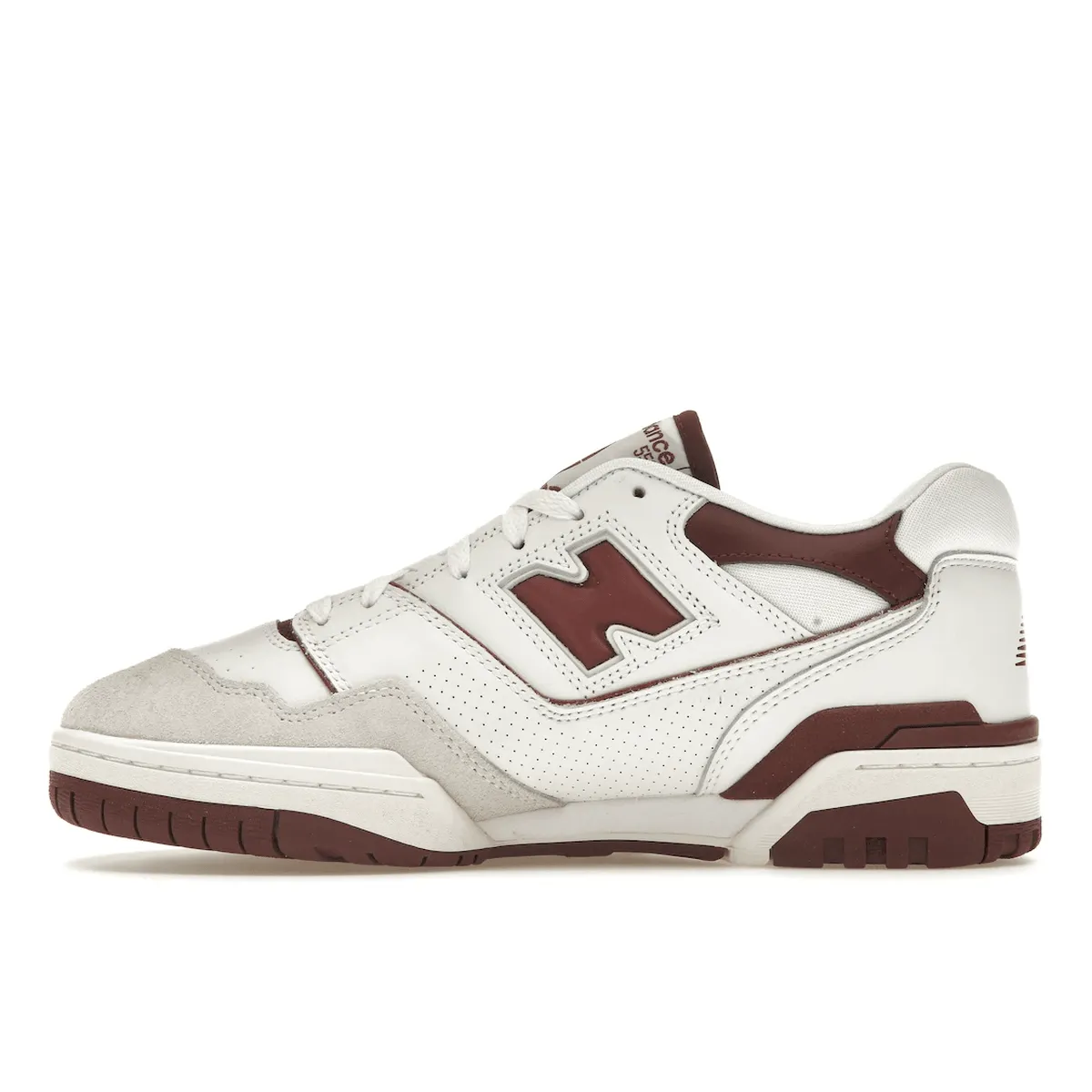 New Balance 550 Sea Salt Burgundy Cushioned look