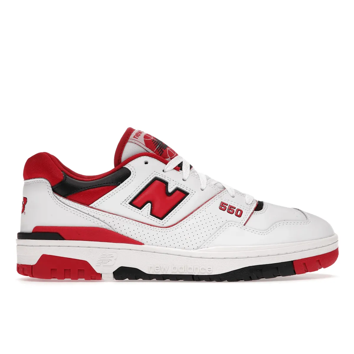 New Balance 550 White Red Walk Flex Unbeatable comfort