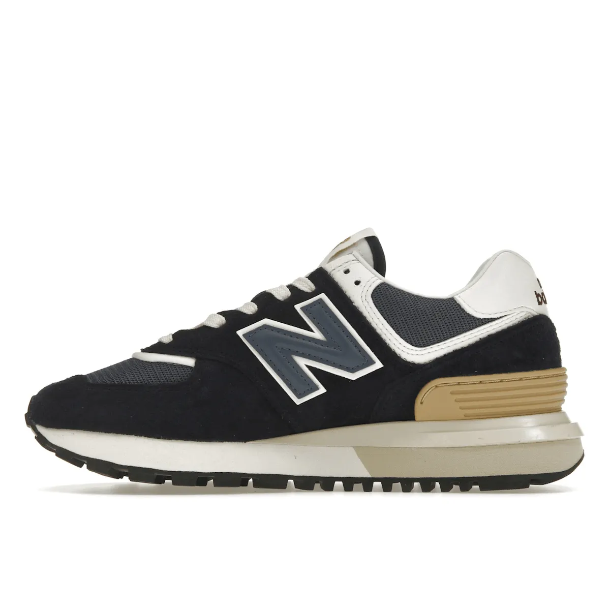 New Balance 574 Navy White Beige Form Fit