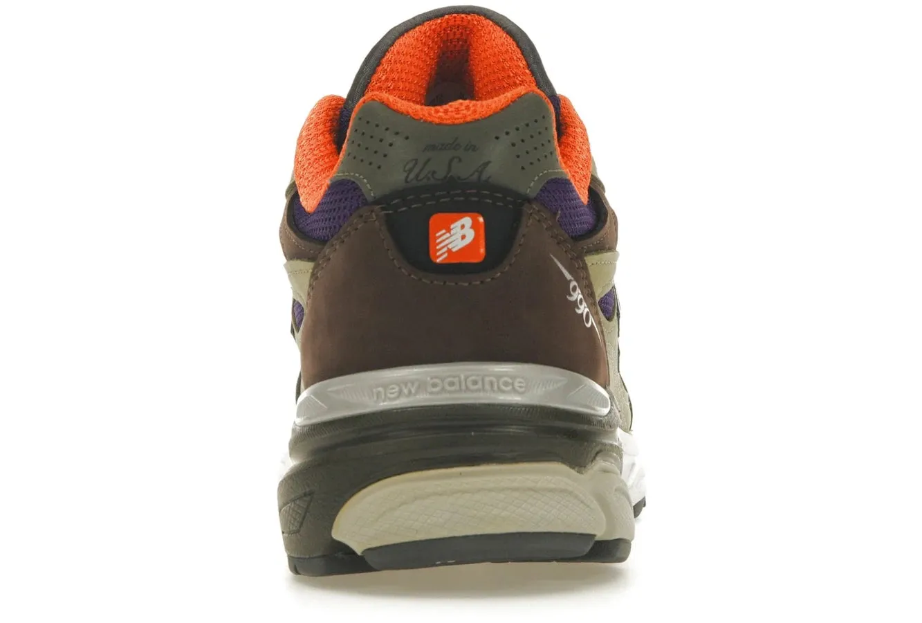 New Balance 990v3 MiUSA Teddy Santis Khaki Orange Perfect Fit
