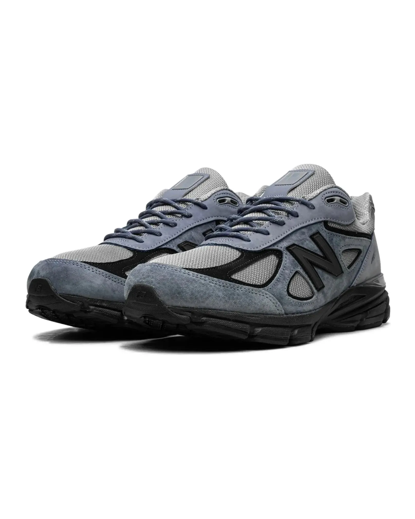 New Balance 990v4 MiUSA Teddy Santis Arctic Grey Black Knee support
